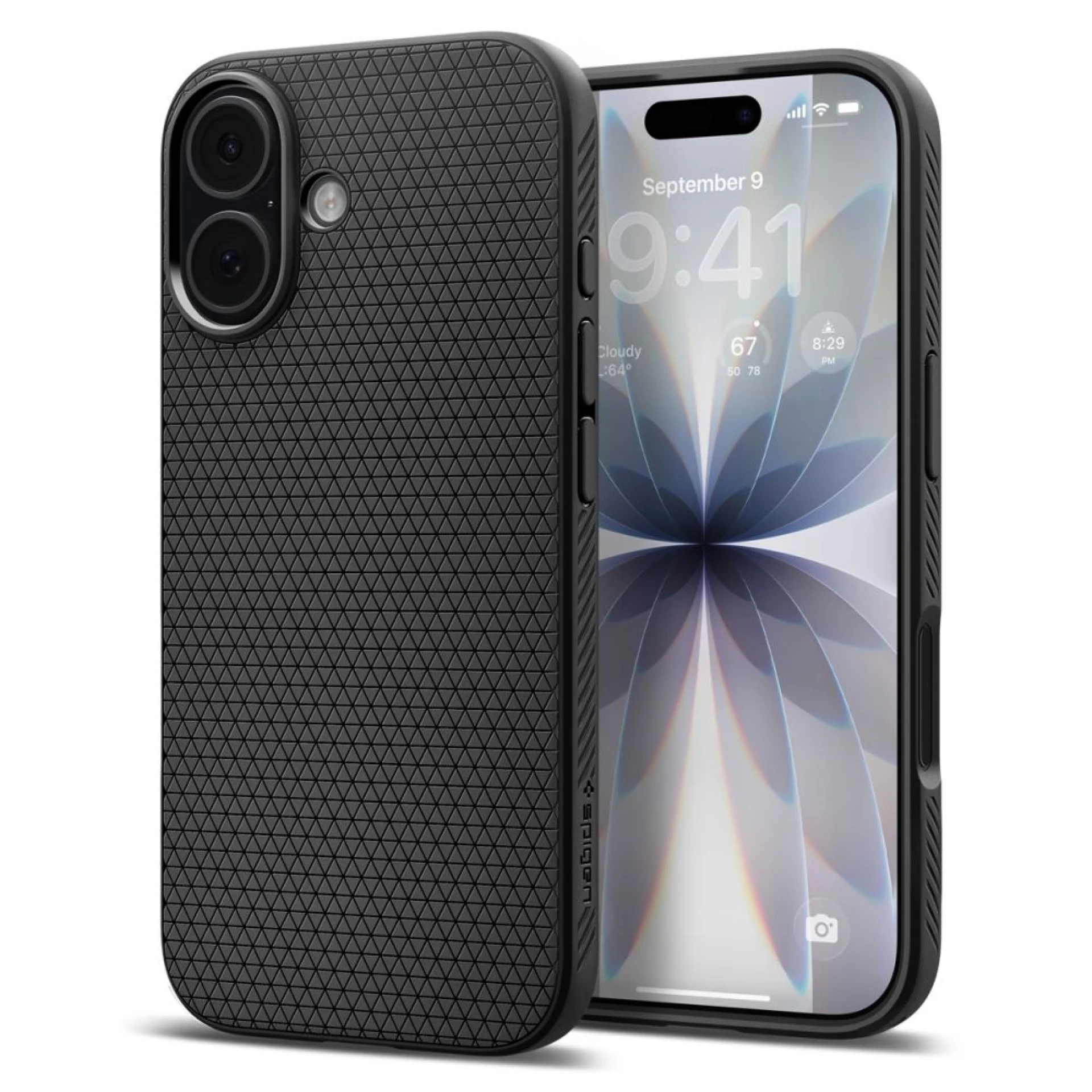 Maska SPIGEN Liquid Air za iPhone 17 matte crna