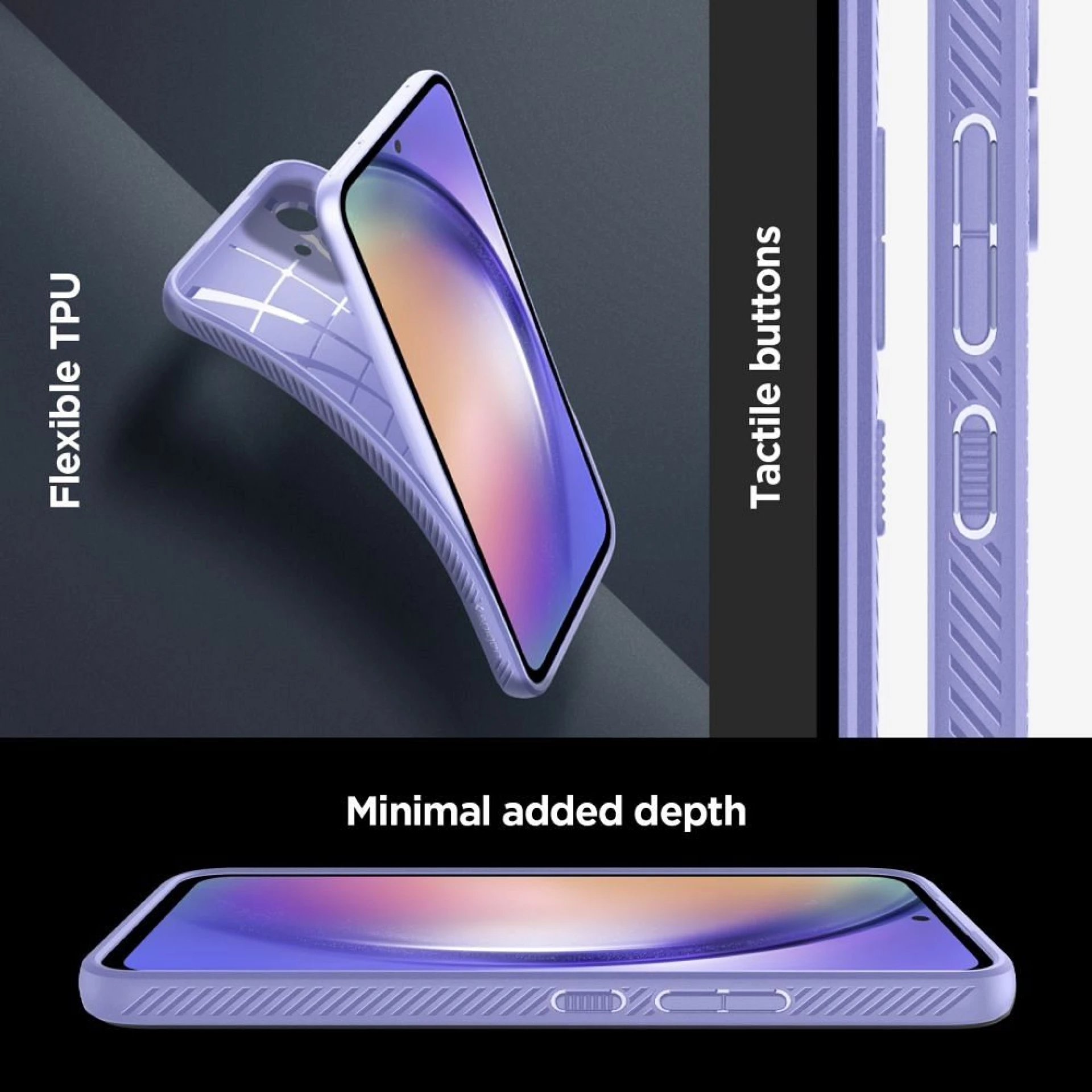 Maska SPIGEN Liquid Air za SAMSUNG A54 5G awesome violet