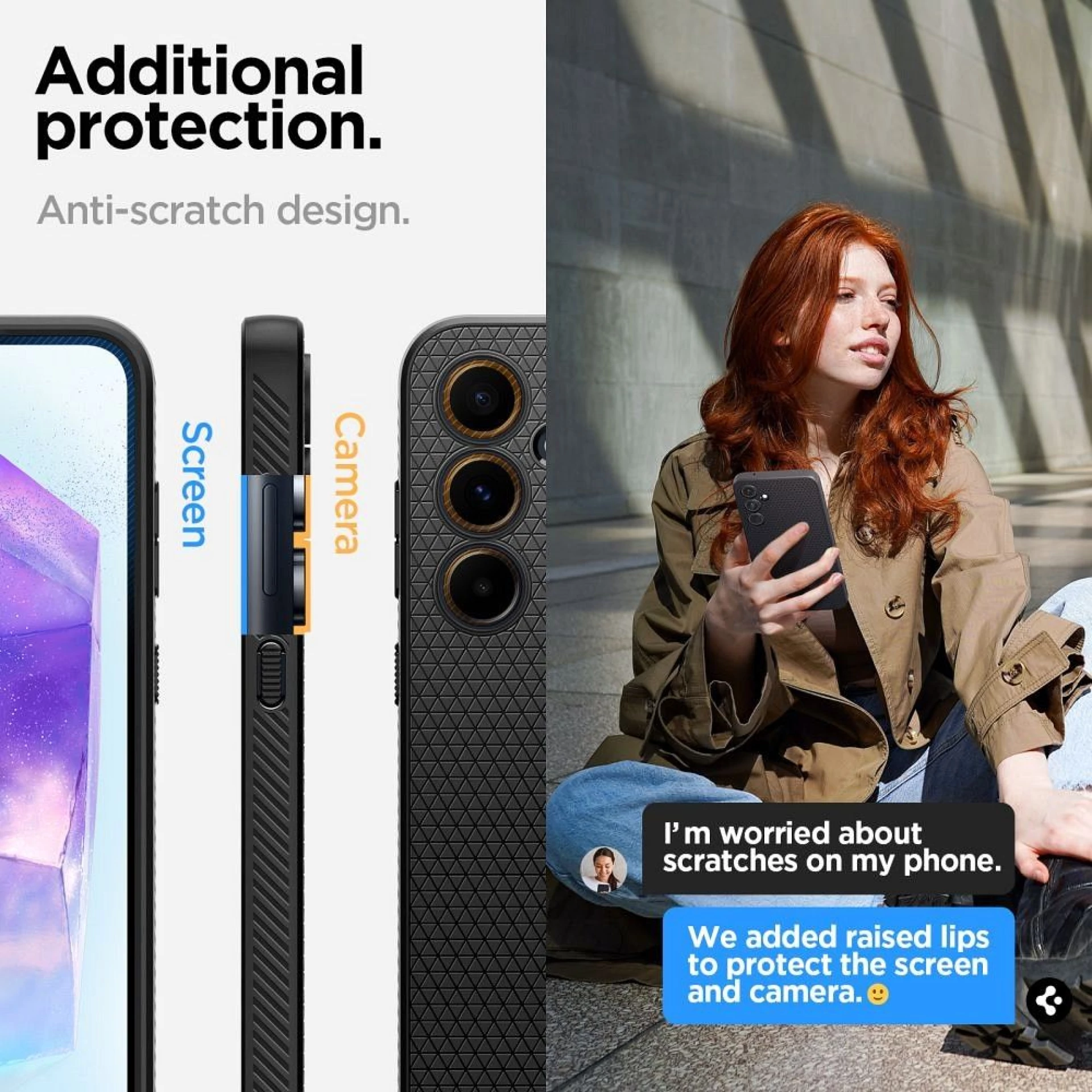 Maska SPIGEN Liquid Air za Samsung A55 mat crna