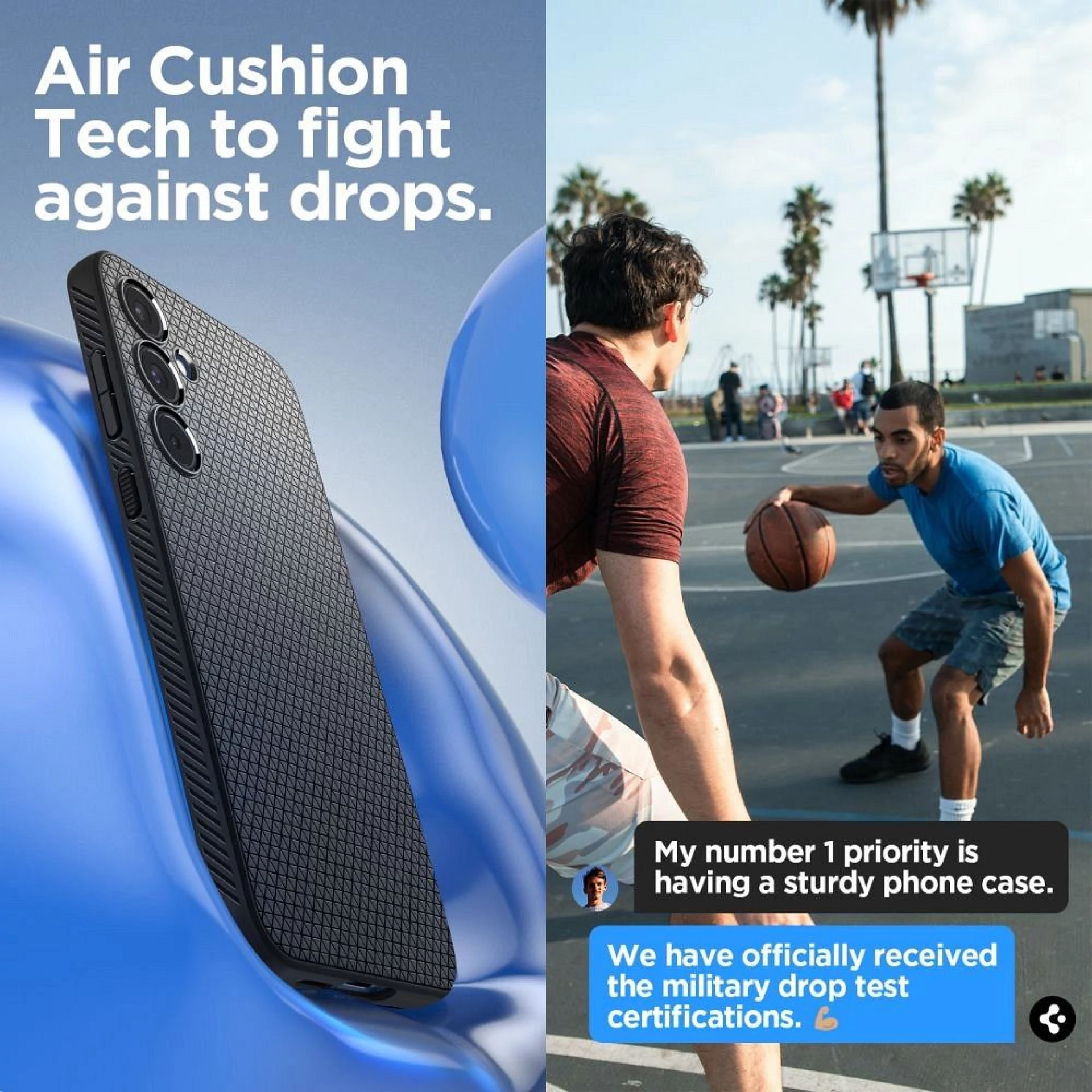 Maska SPIGEN Liquid Air za Samsung A55 mat crna