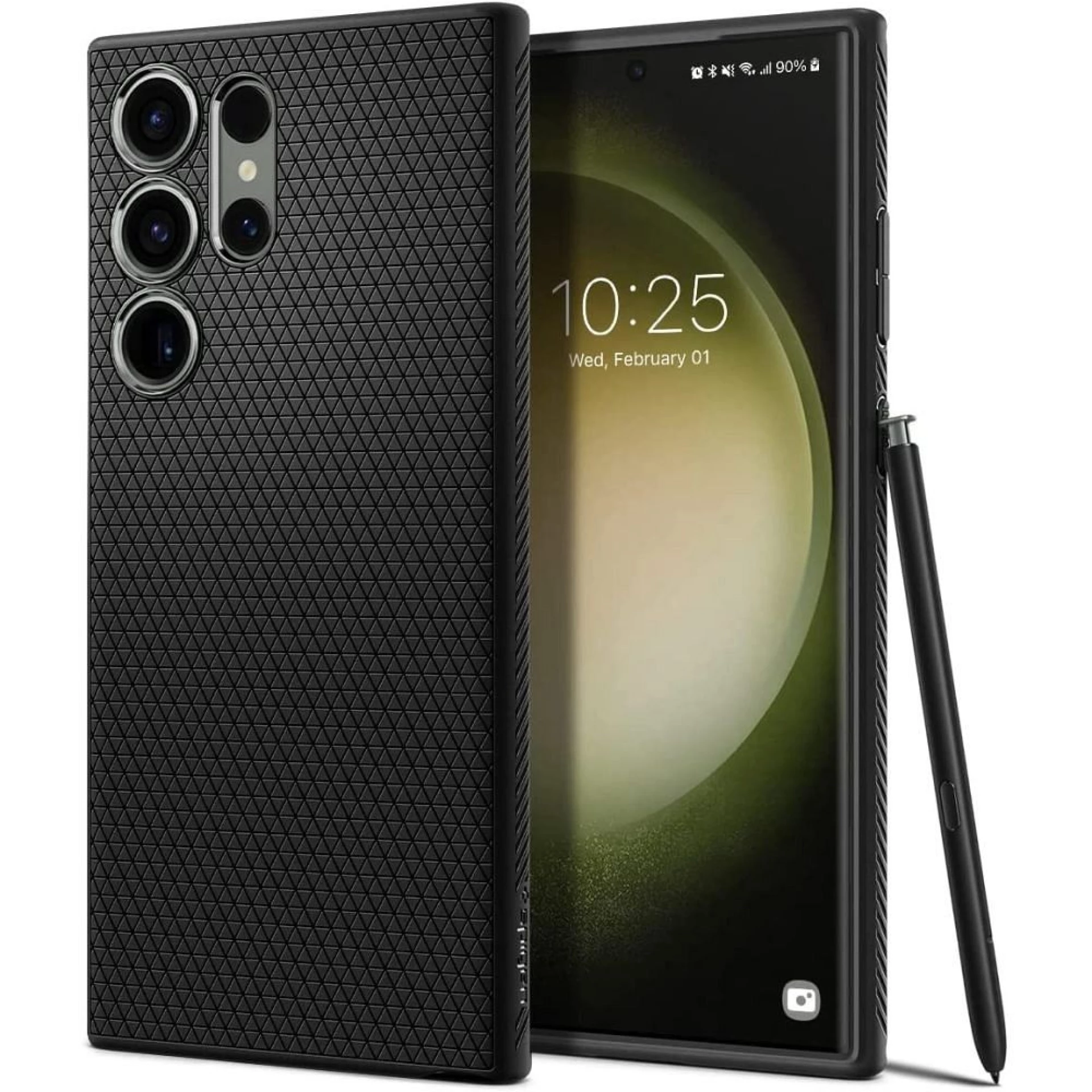 Maska SPIGEN Liquid Air za SAMSUNG S23 ULTRA mat crna