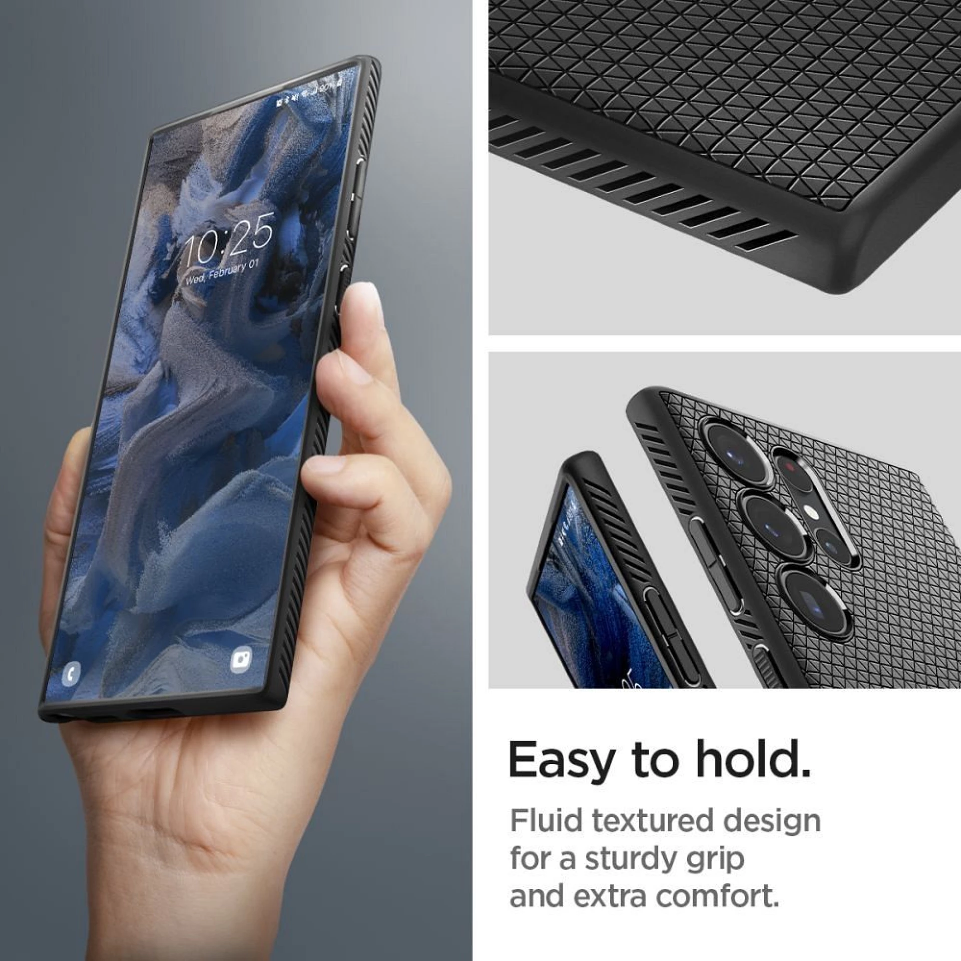 Maska SPIGEN Liquid Air za SAMSUNG S23 ULTRA mat crna