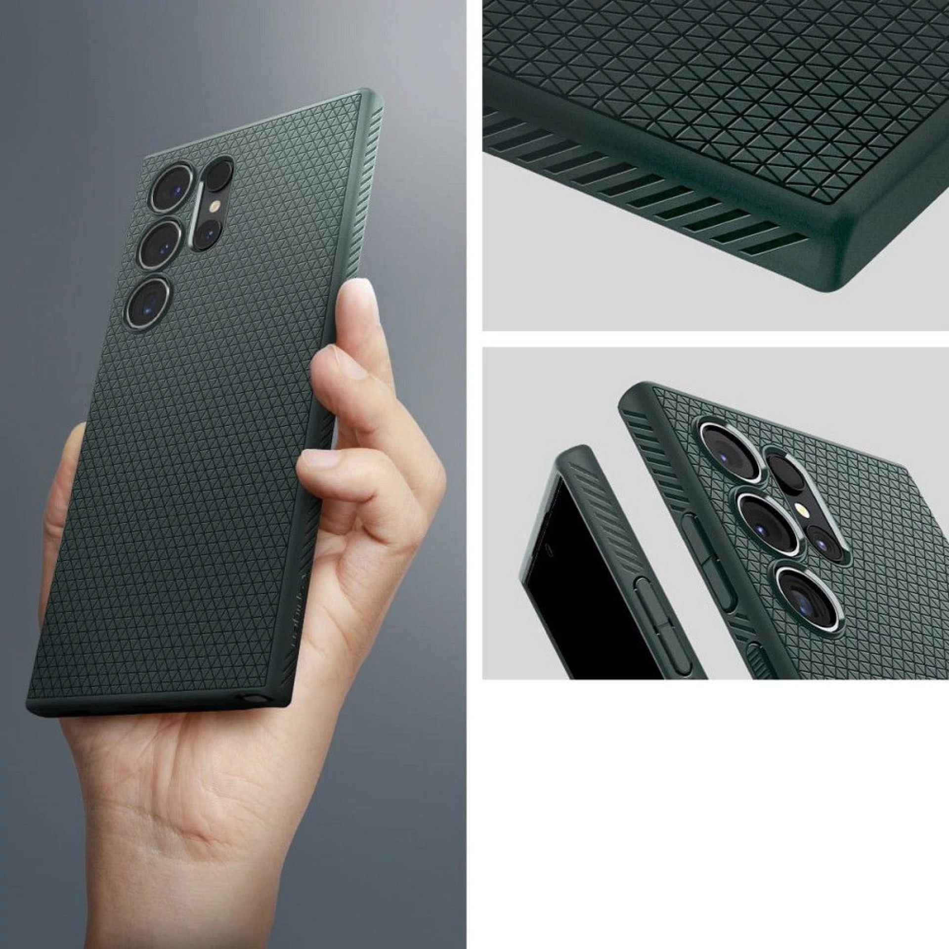 Maska SPIGEN Liquid Air za Samsung S24 Ultra abyss zelena