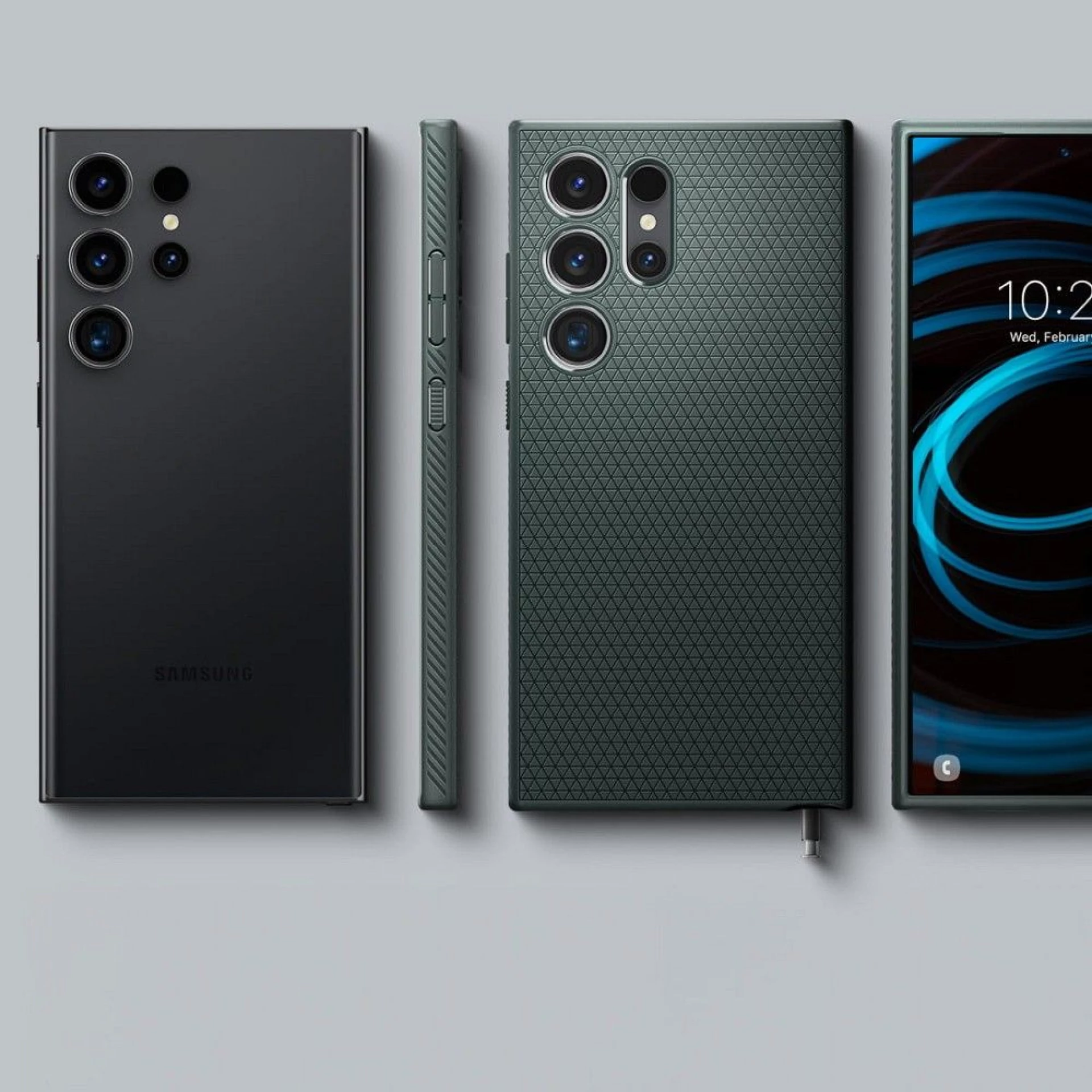 Maska SPIGEN Liquid Air za Samsung S24 Ultra abyss zelena