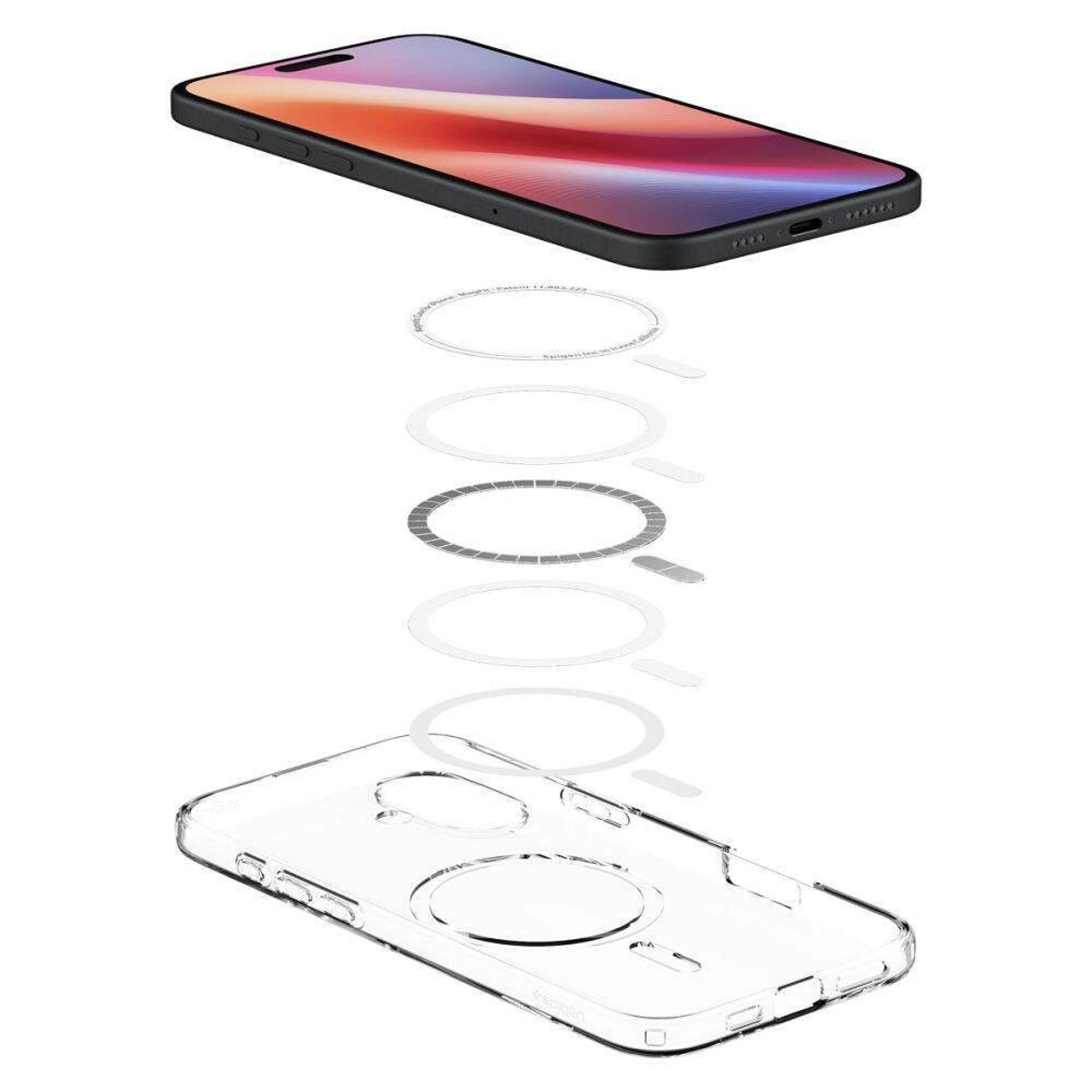 Maska SPIGEN Liquid Crystal MAG komp. sa MagSafe za iPhone 16 providna