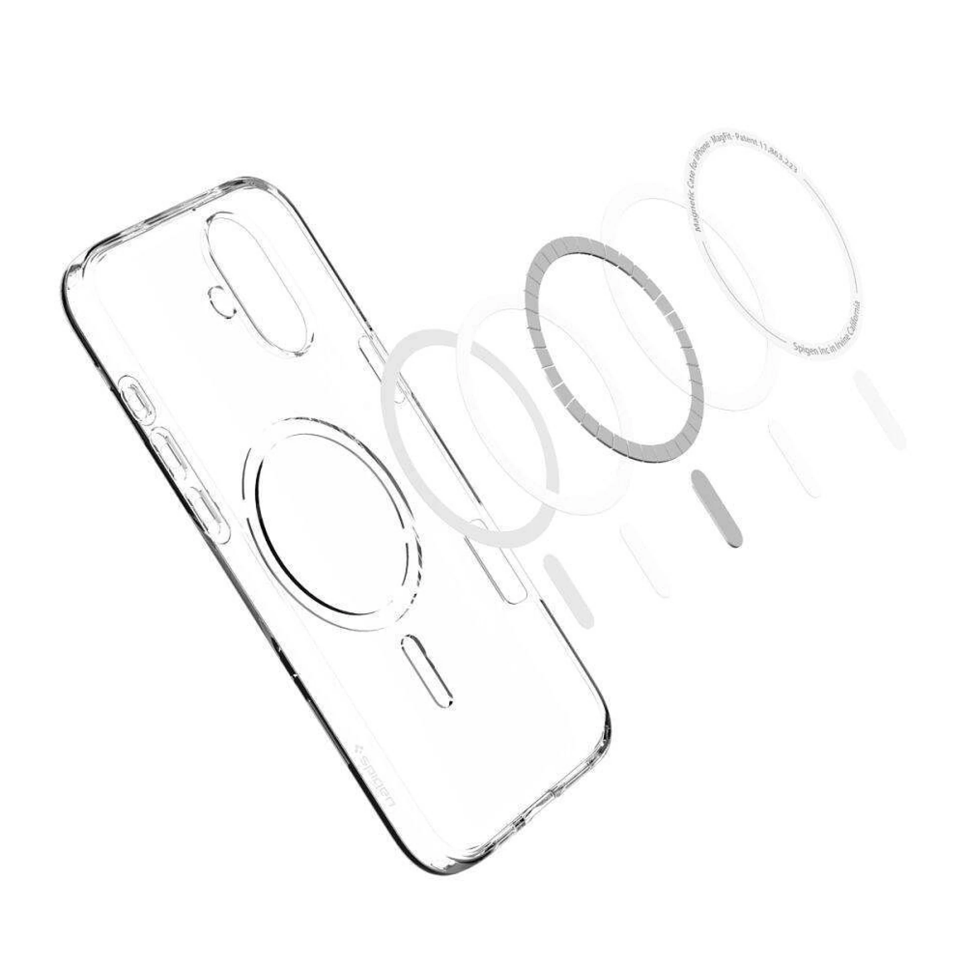 Maska SPIGEN Liquid Crystal MAG komp. sa MagSafe za iPhone 16 providna