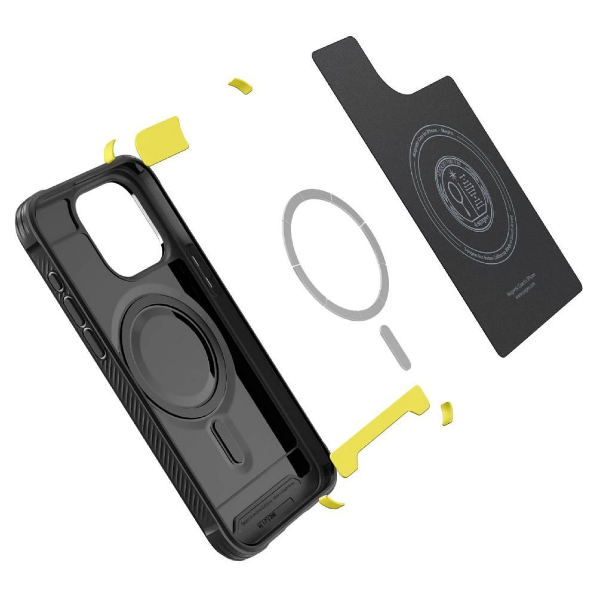 Maska SPIGEN MAG kompatibilna sa MAGSAFE za IPHONE 15 PRO mat crna