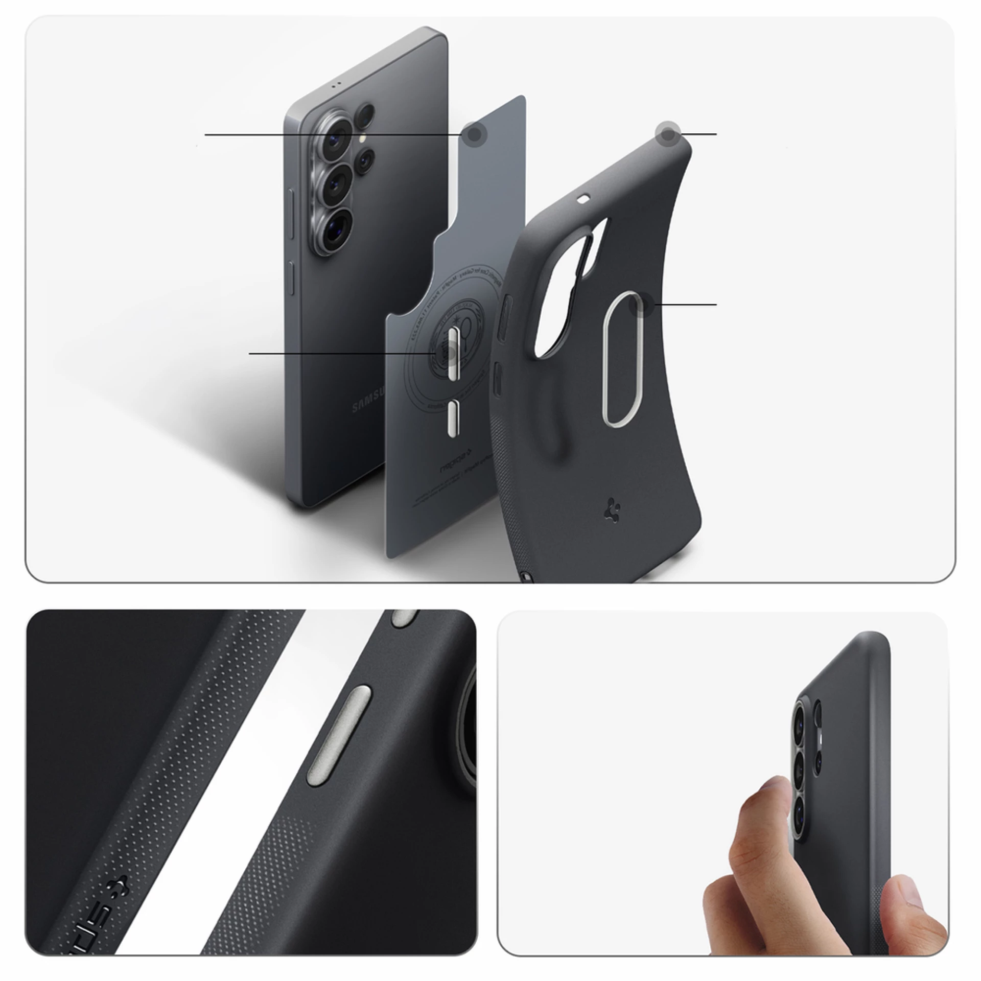 Maska Spigen Nano Pop MagSafe za Samsung S26 Ultra crna