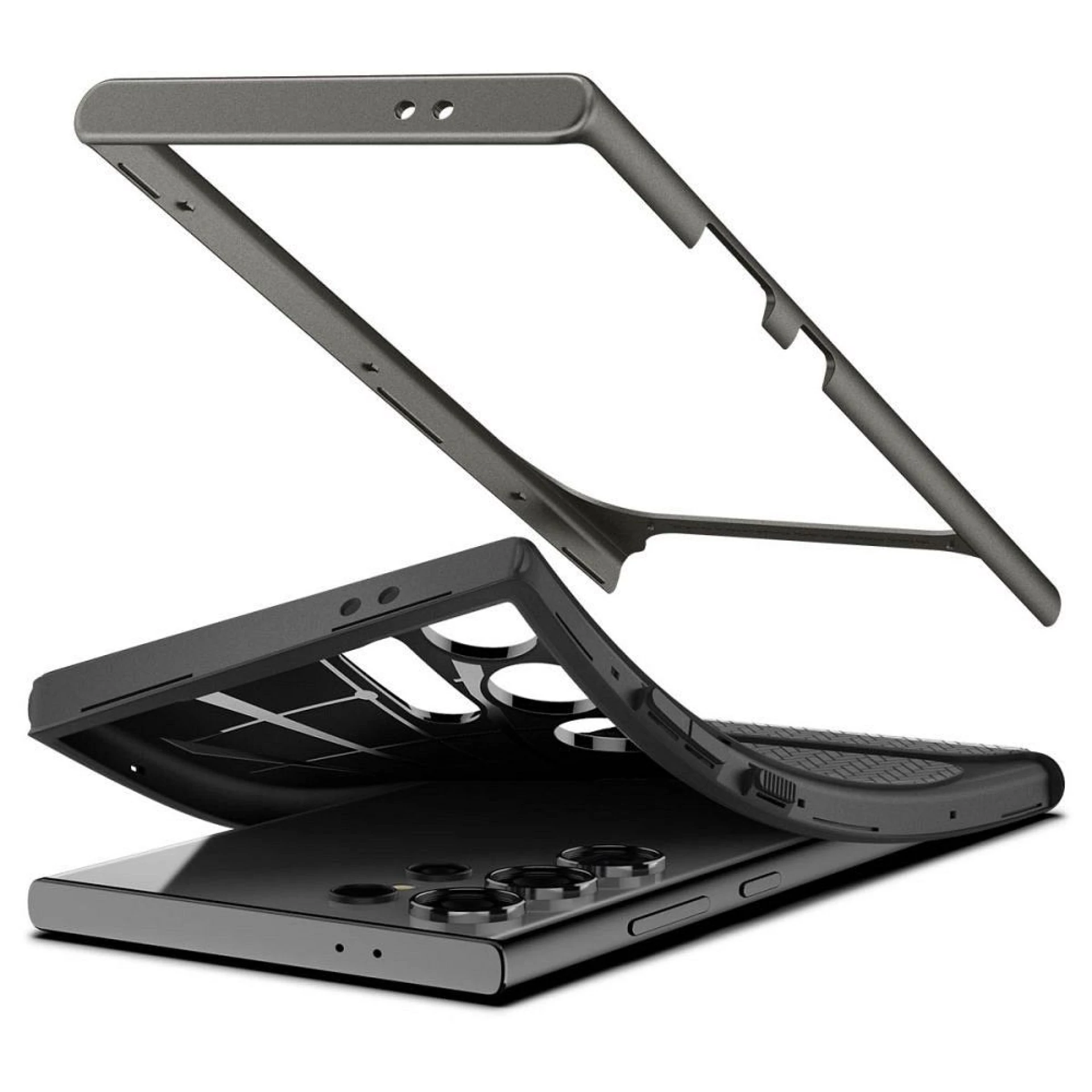 Maska SPIGEN NEO Hybrid za Samsung S24 Ultra gunmetal