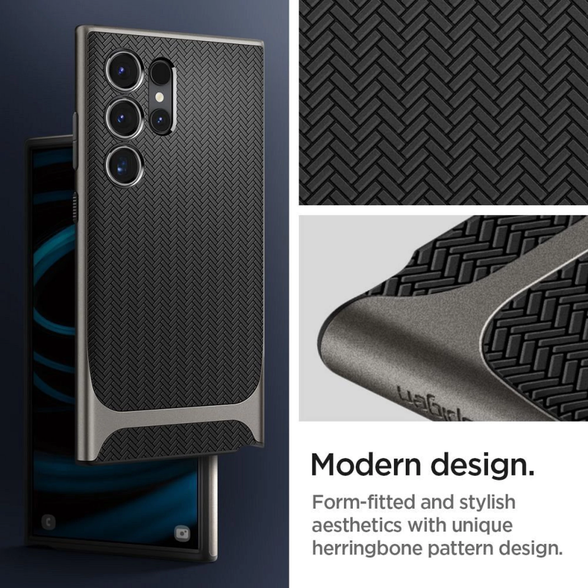 Maska SPIGEN NEO Hybrid za Samsung S24 Ultra gunmetal