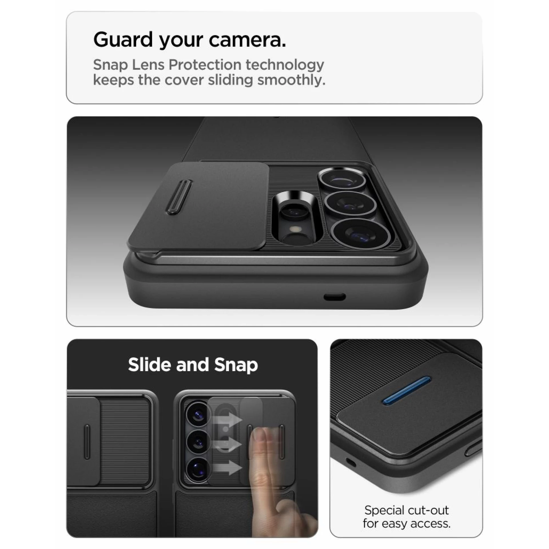 Maska Spigen Optik Armor Case za Samsung S26 Ultra crna