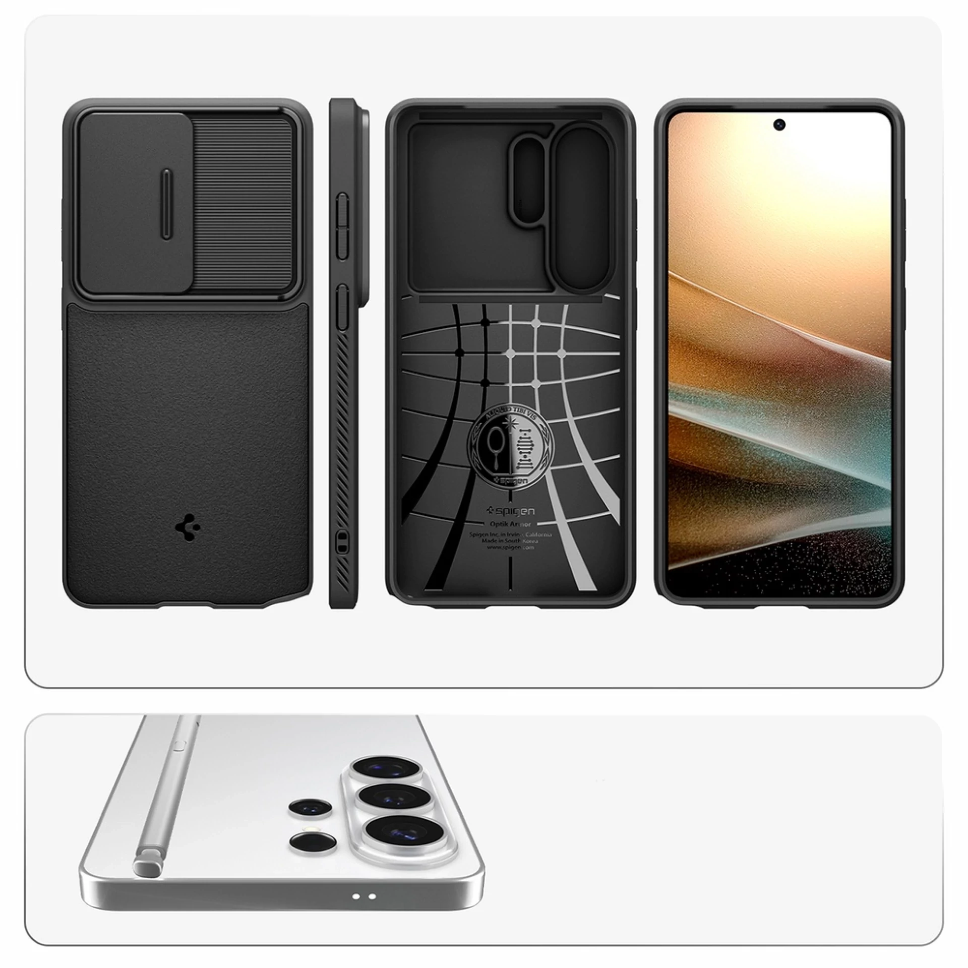 Maska Spigen Optik Armor Case za Samsung S26 Ultra crna