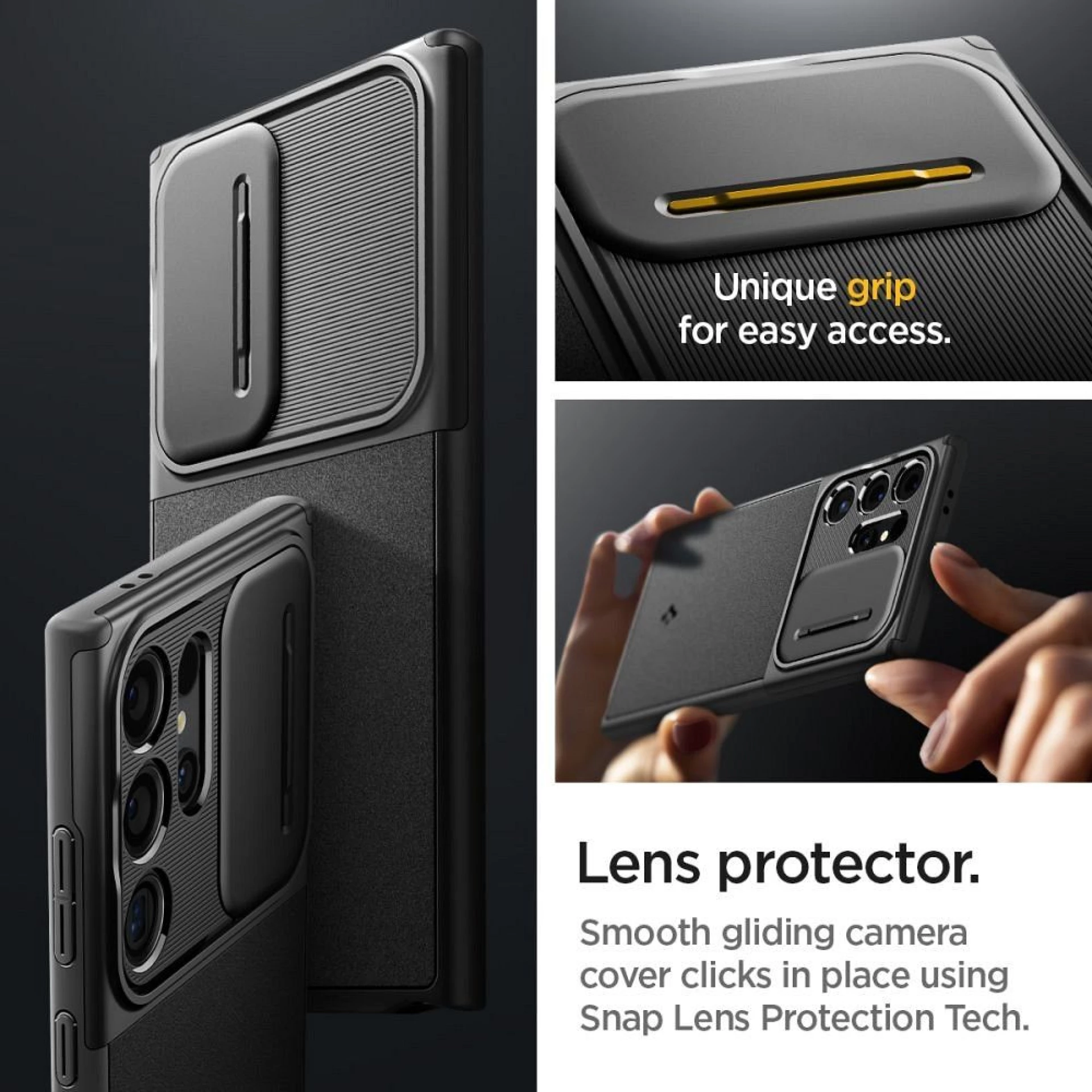Maska Spigen Optik Armour za Samsung S24 Ultra crna