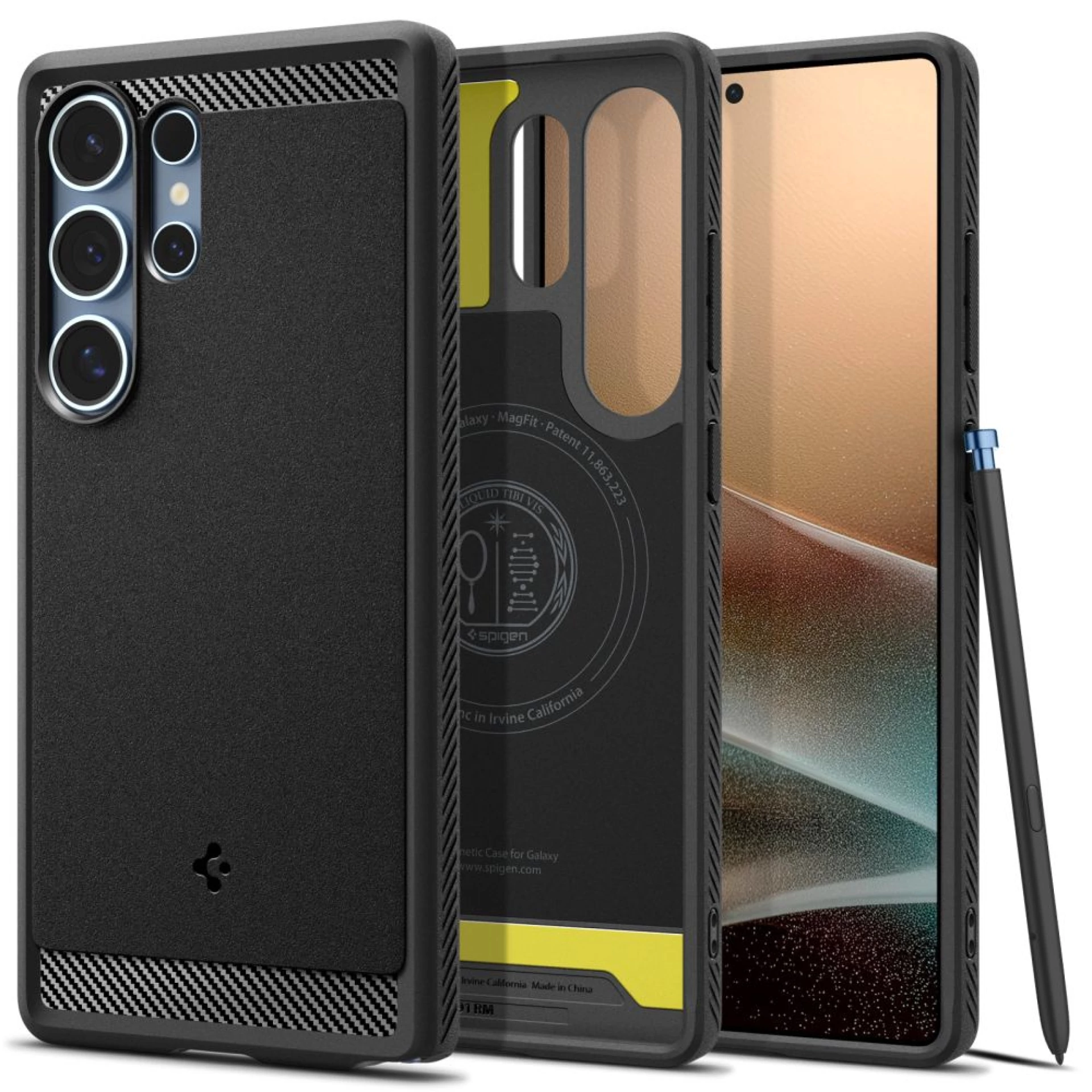 Maska Spigen Rugged Armor Mag za Samsung S25 Ultra crna