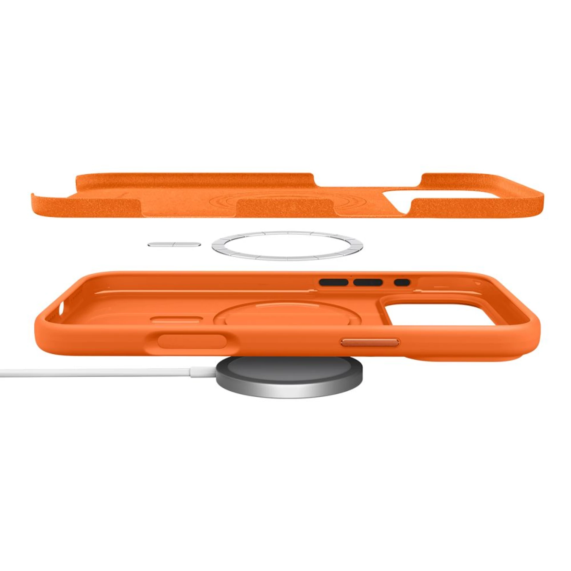 Maska Spigen Silicone Fit Mag Case za iPhone 17 Pro Max Orange