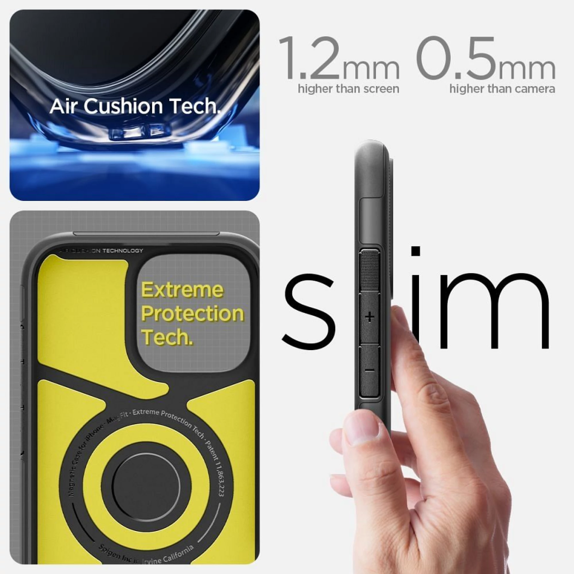 Maska SPIGEN Slim Armor komp.sa MagSafe za iPhone 16 crna
