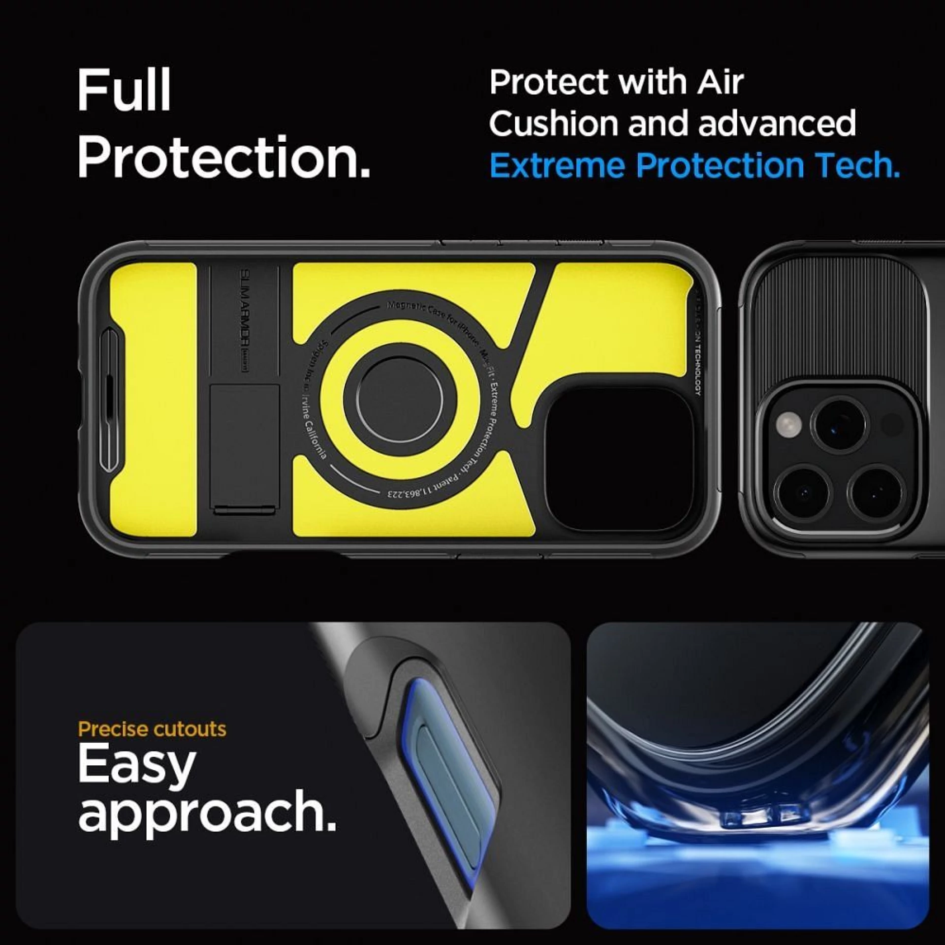 Maska SPIGEN Slim Armor komp.sa MagSafe za iPhone 16 Pro crna