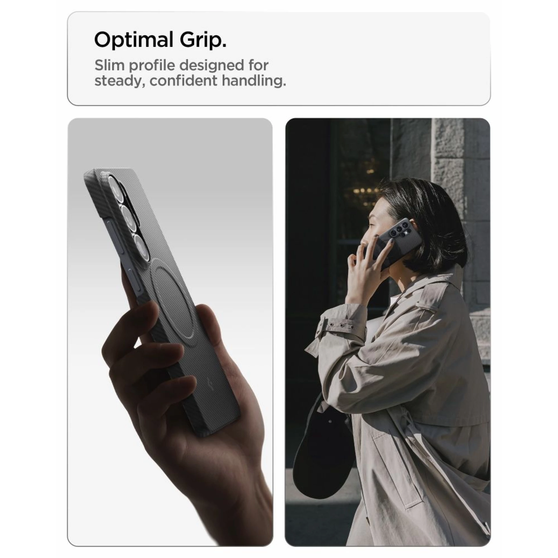 Maska Spigen Spigen AirSkin Aramid MagSafe za Samsung S26 Ultra crna