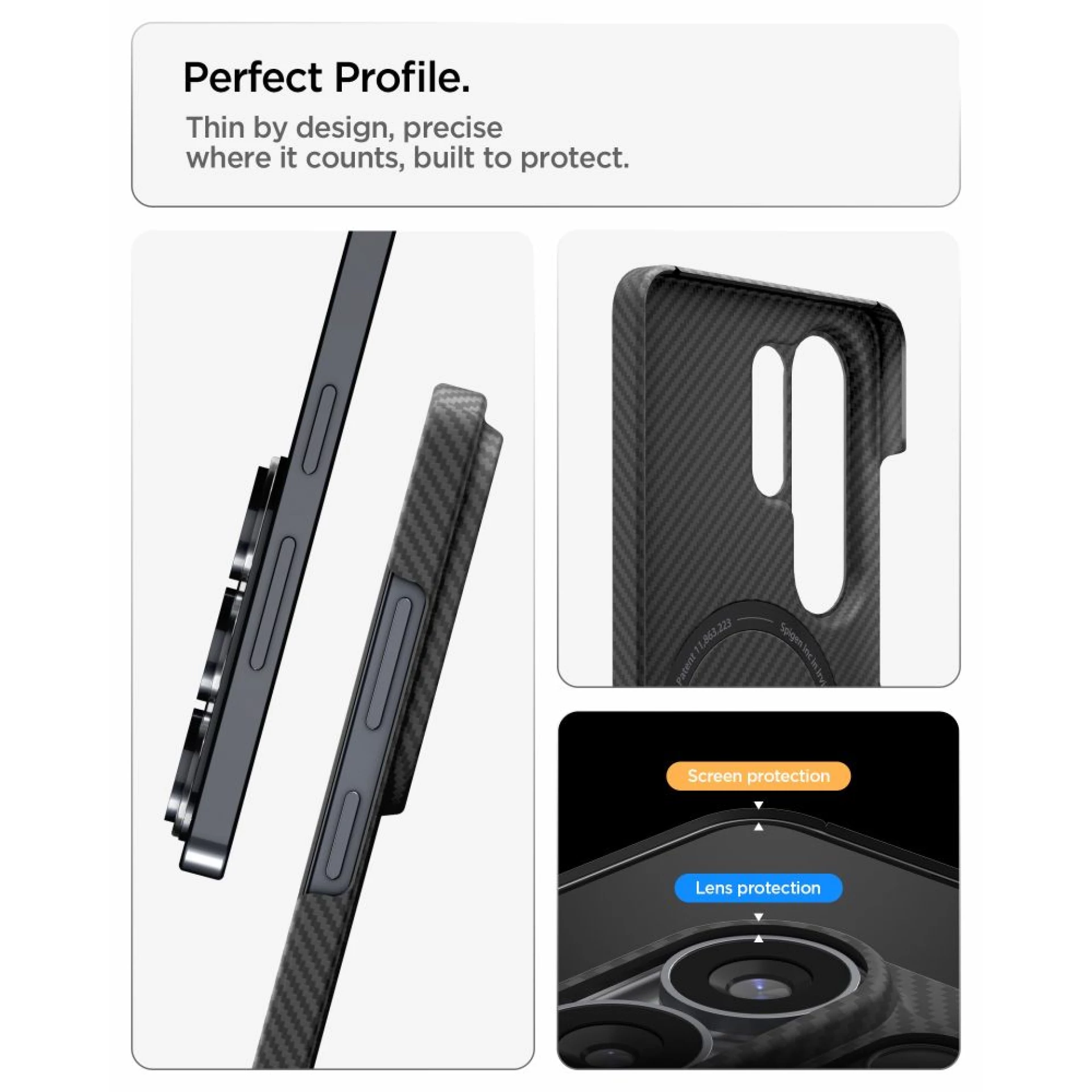 Maska Spigen Spigen AirSkin Aramid MagSafe za Samsung S26 Ultra crna
