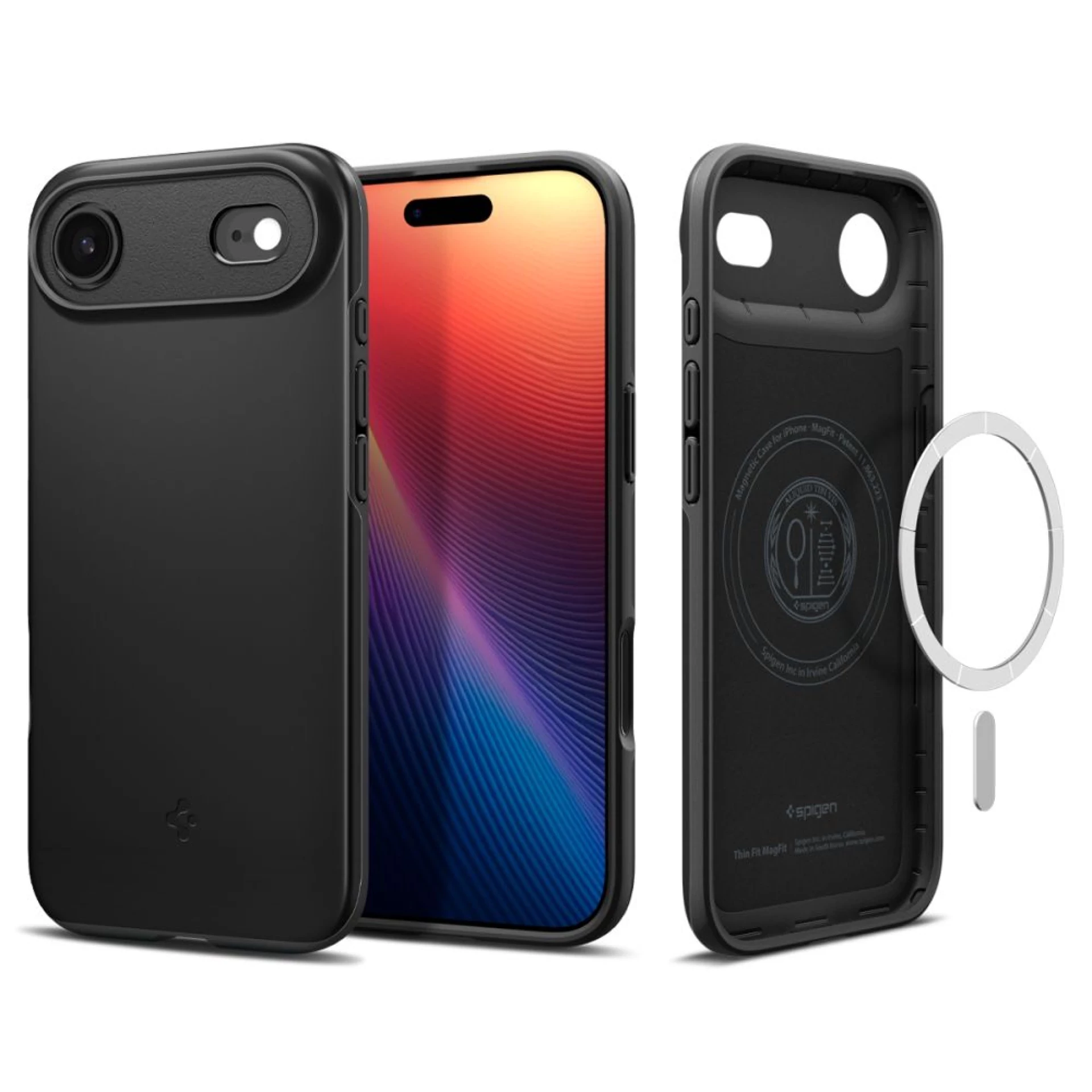 Maska Spigen Thin Fit MagSafe za iPhone 17 Air crna