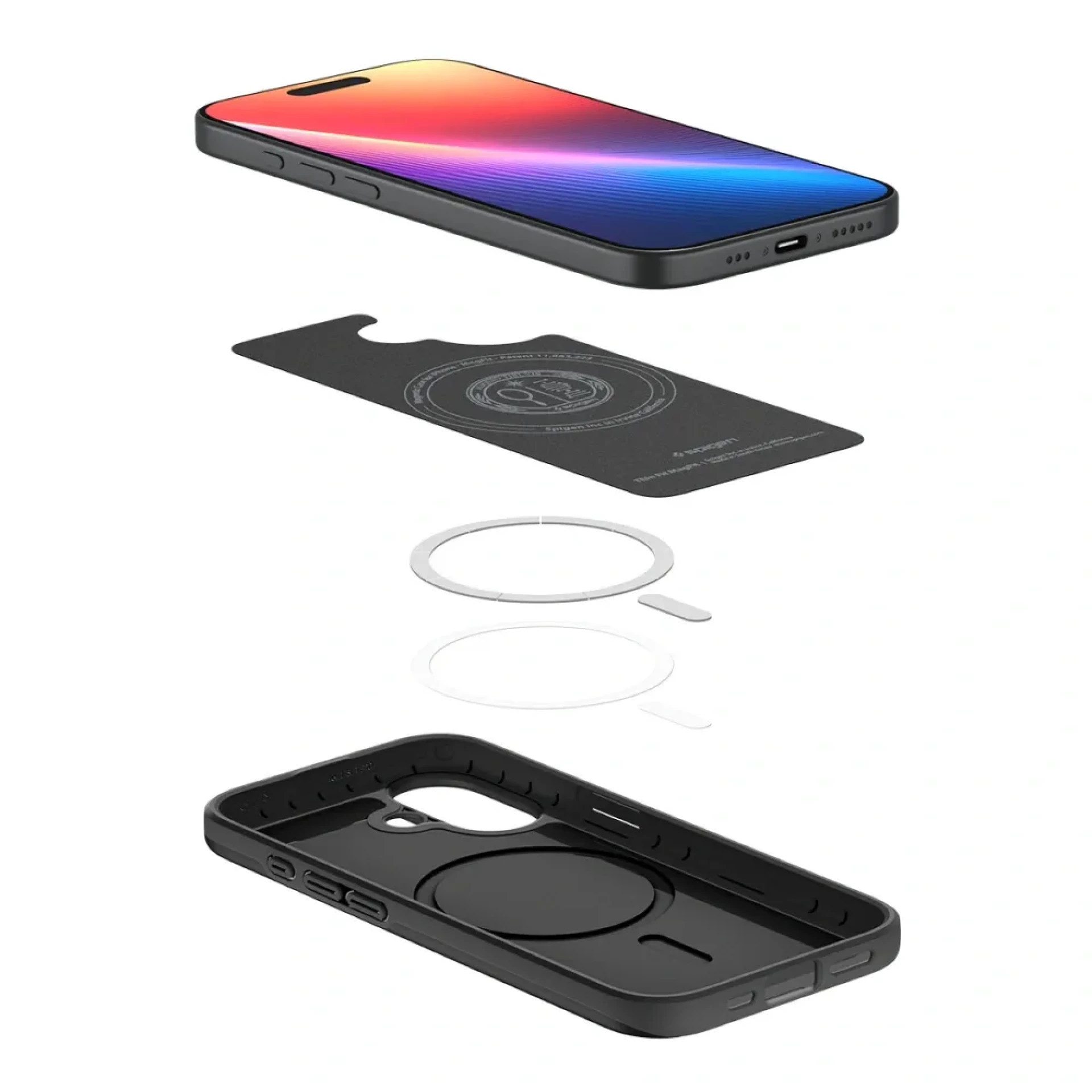 Maska Spigen Thin Fit MagSafe za iPhone 17 crna