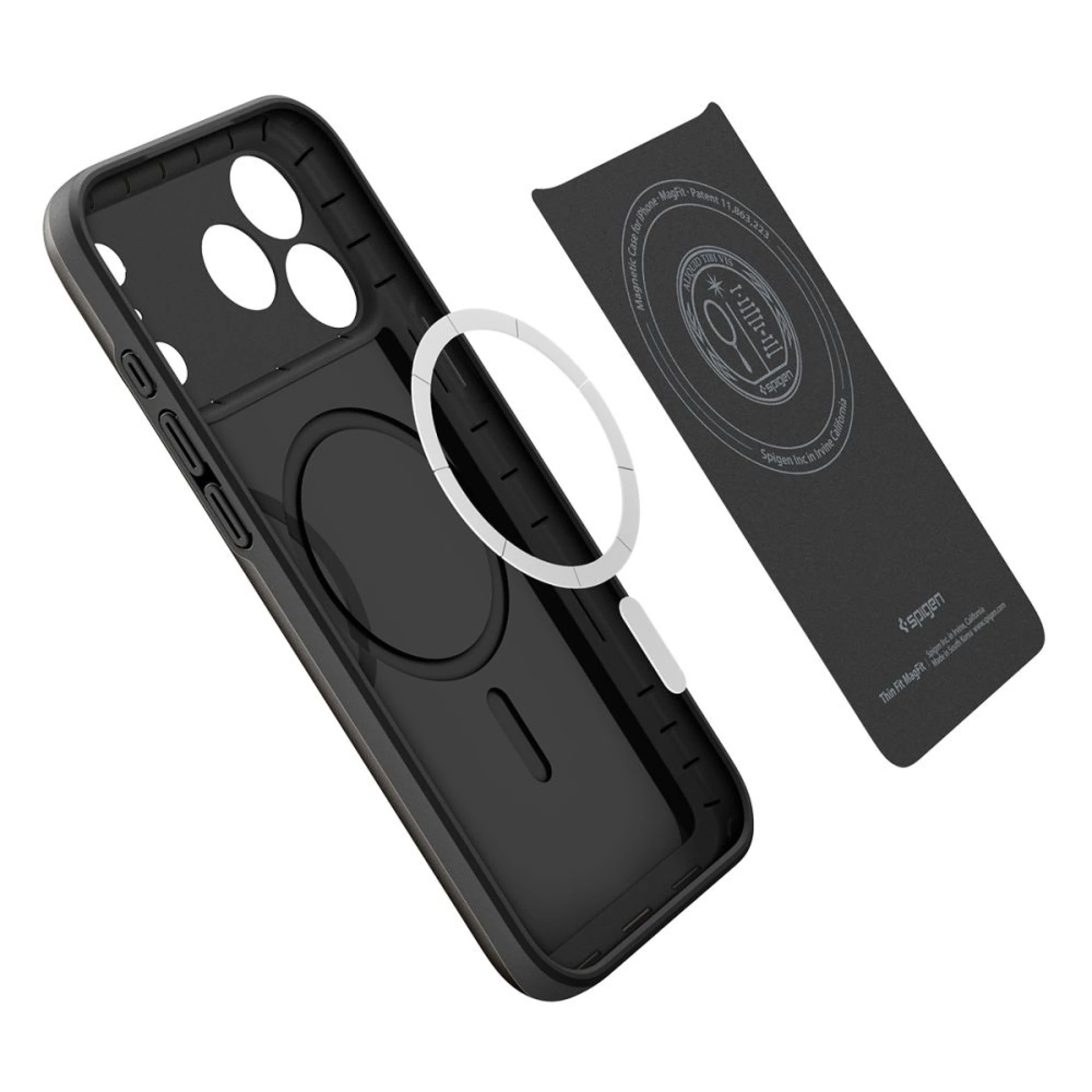 Maska Spigen Thin Fit MagSafe za iPhone 17 Pro crna