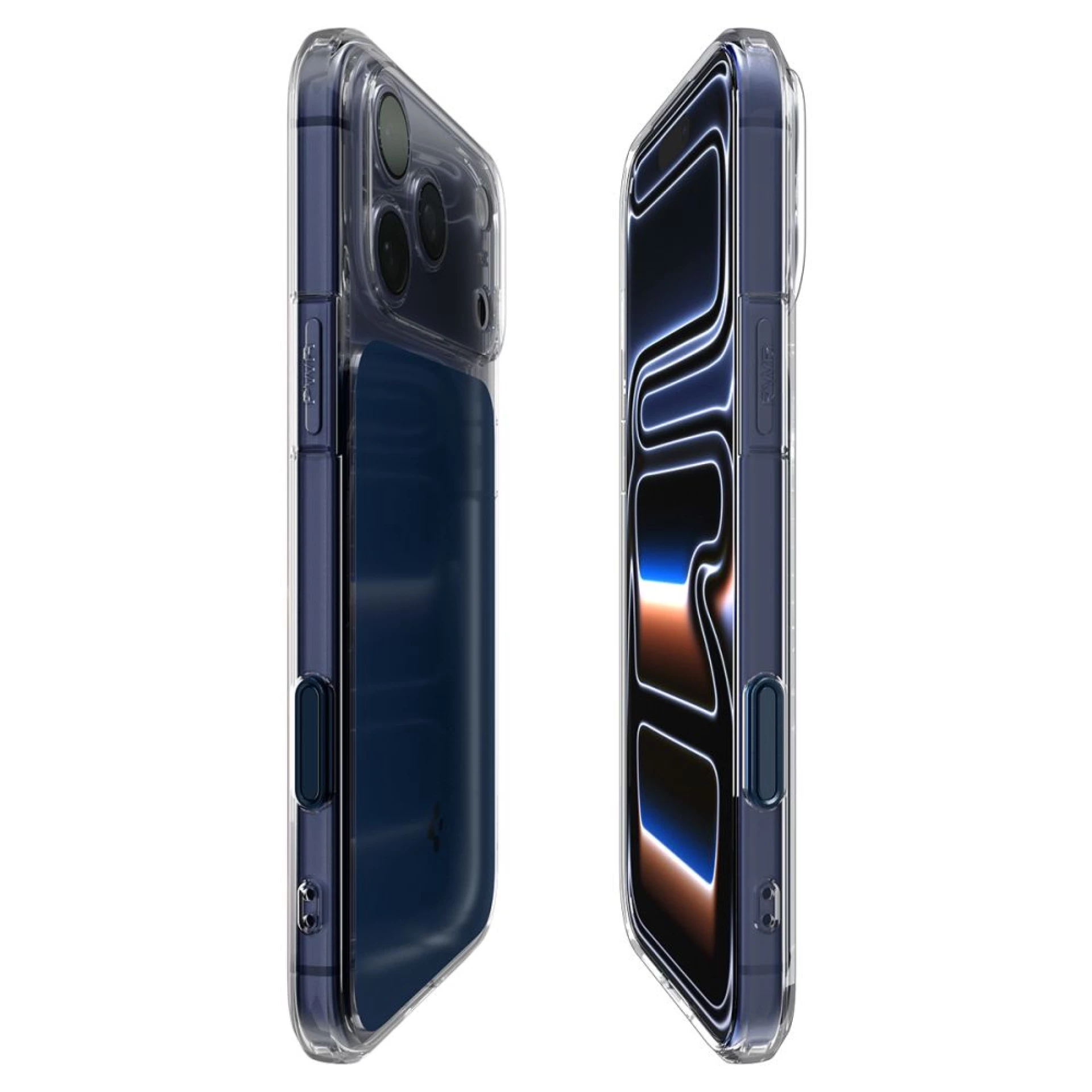 Maska Spigen Thin Fit MagSafe za iPhone 17 Pro Max clear plava