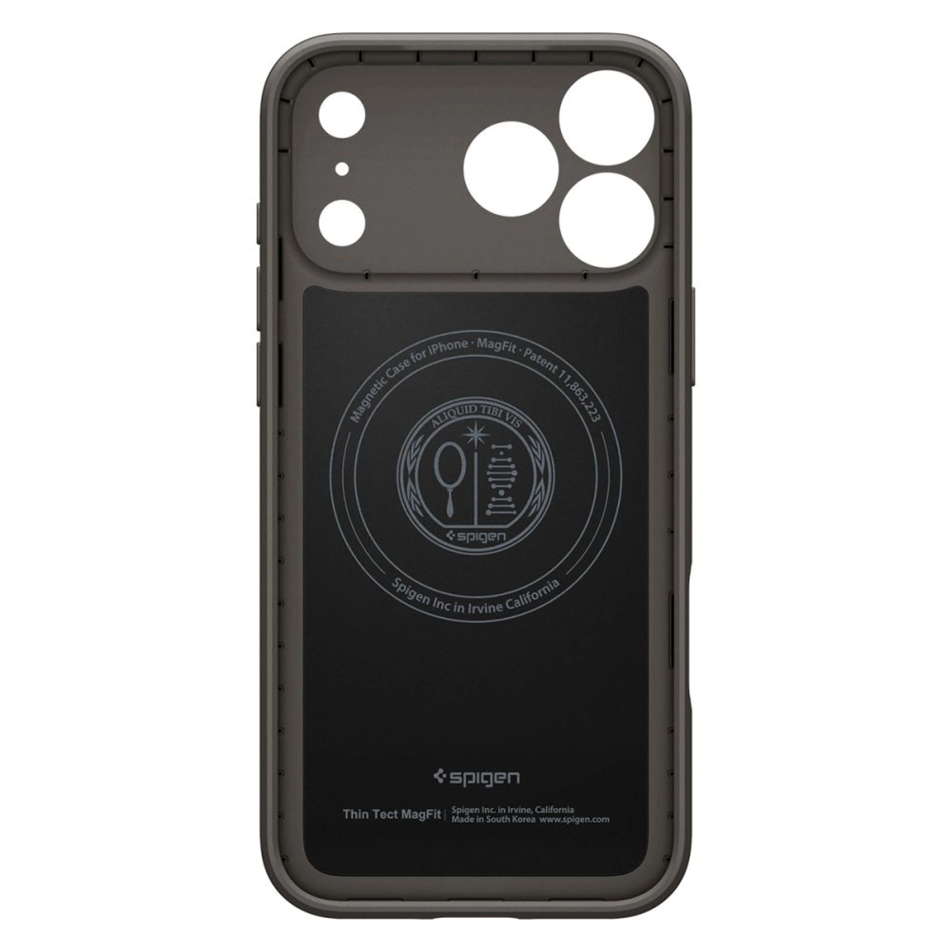 Maska Spigen Thin Fit MagSafe za iPhone 17 Pro siva gunmetal
