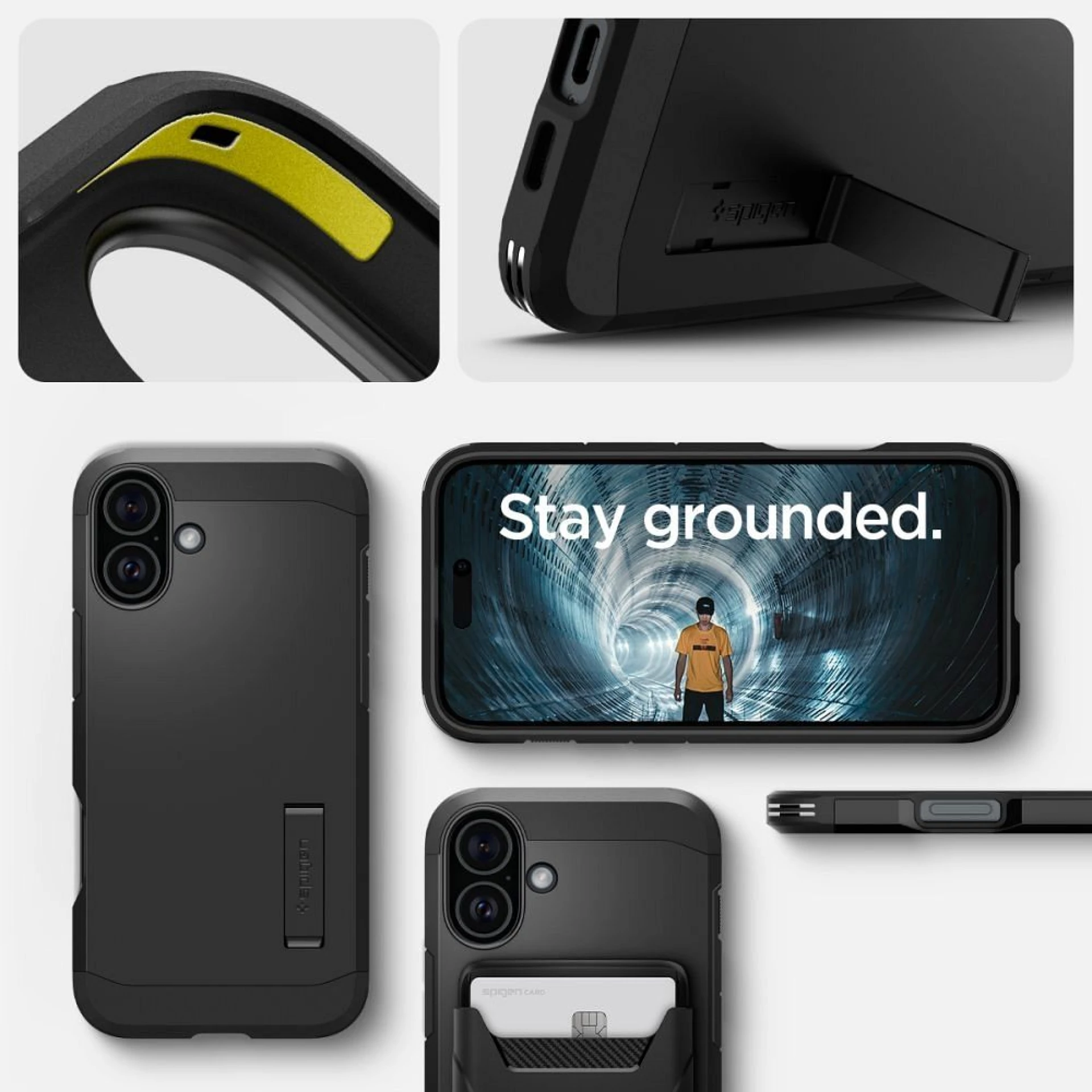 Maska SPIGEN Tough Armor komp.sa MagSafe za iPhone 16 crna