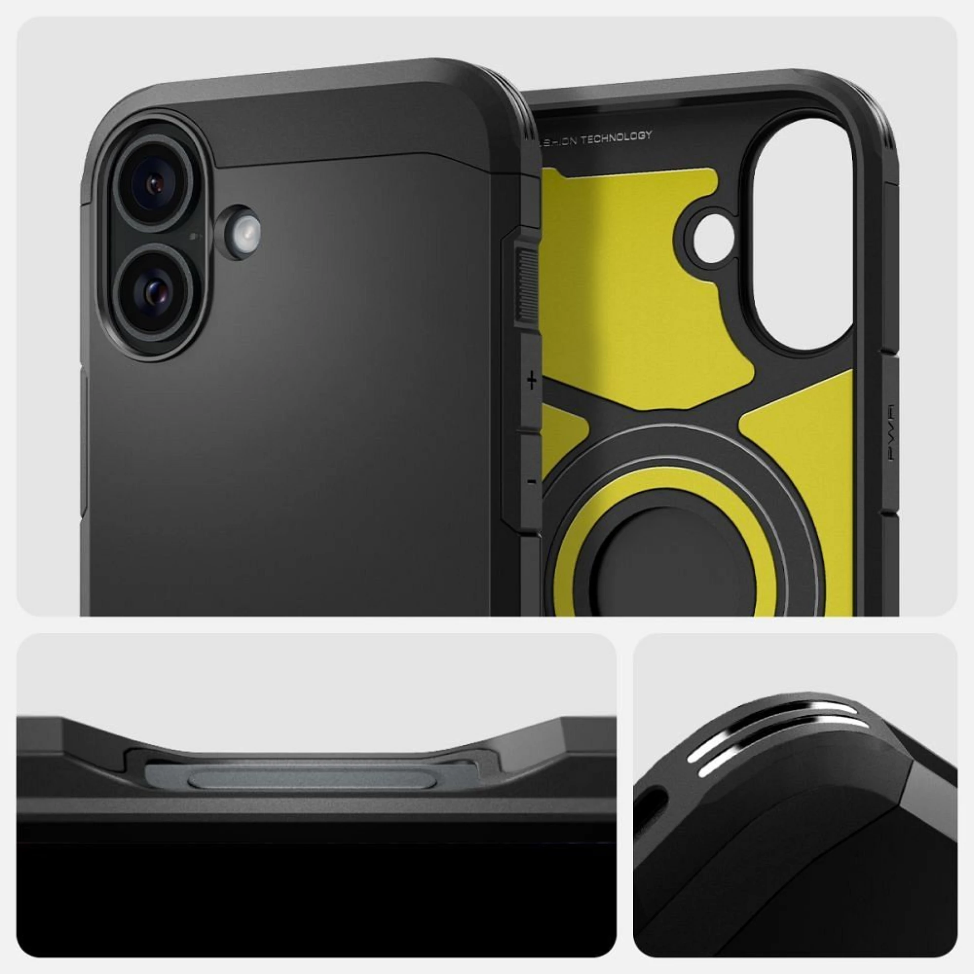 Maska SPIGEN Tough Armor komp.sa MagSafe za iPhone 16 crna