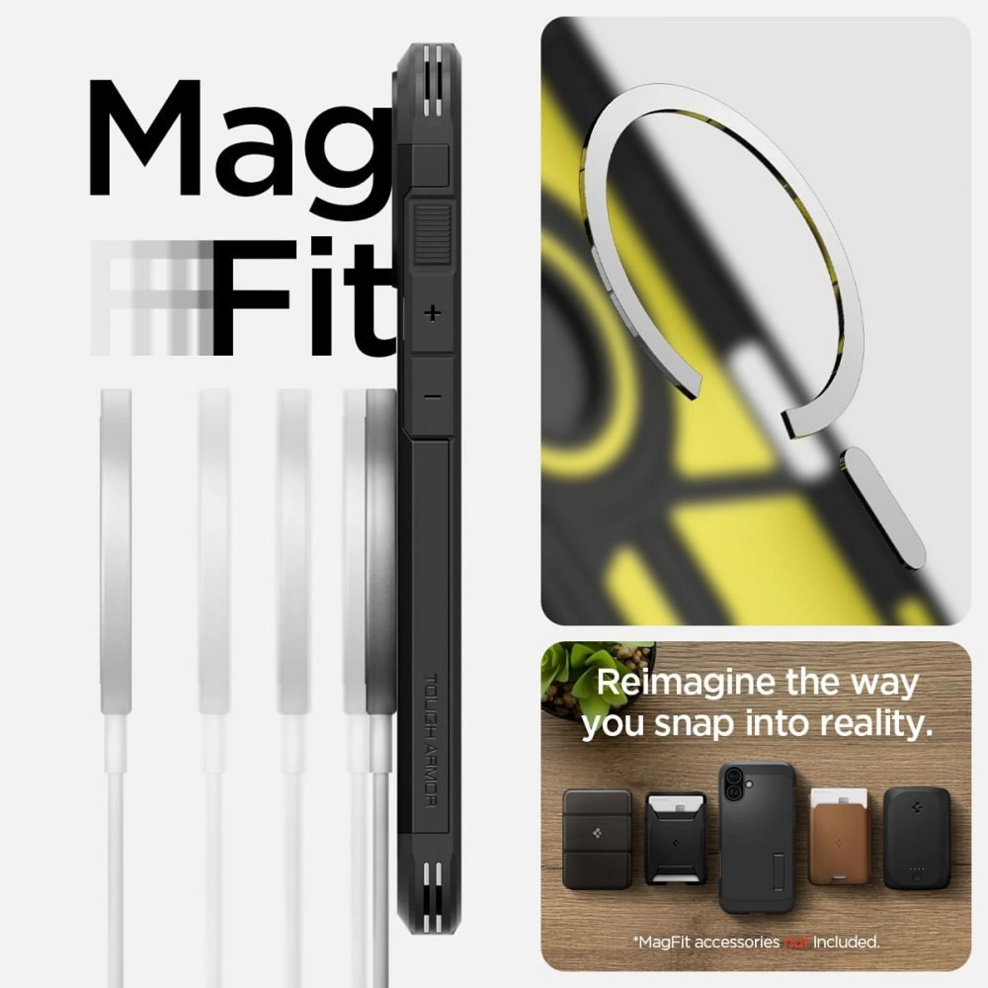 Maska SPIGEN Tough Armor komp.sa MagSafe za iPhone 16 crna