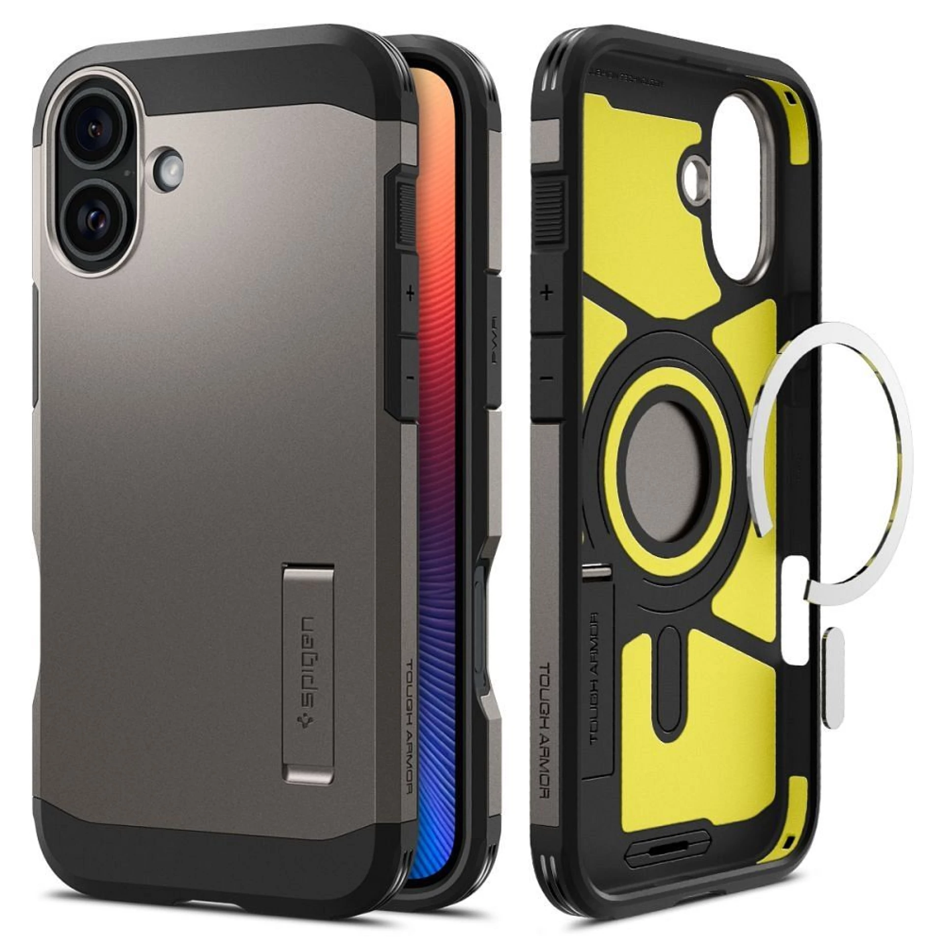 Maska SPIGEN Tough Armor komp.sa MagSafe za iPhone 16 gunmetal