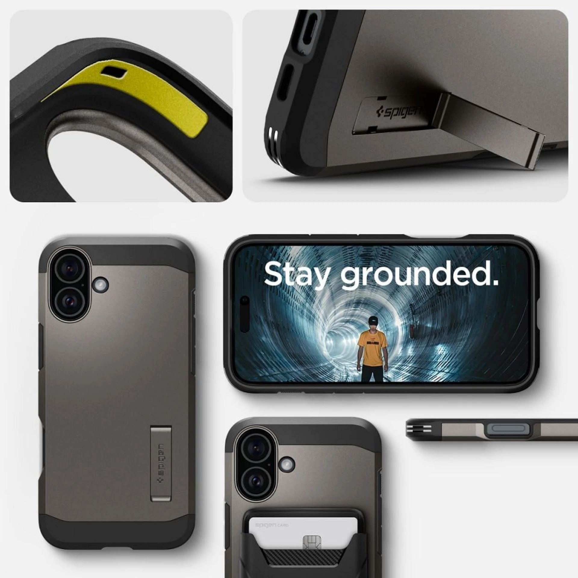 Maska SPIGEN Tough Armor komp.sa MagSafe za iPhone 16 gunmetal