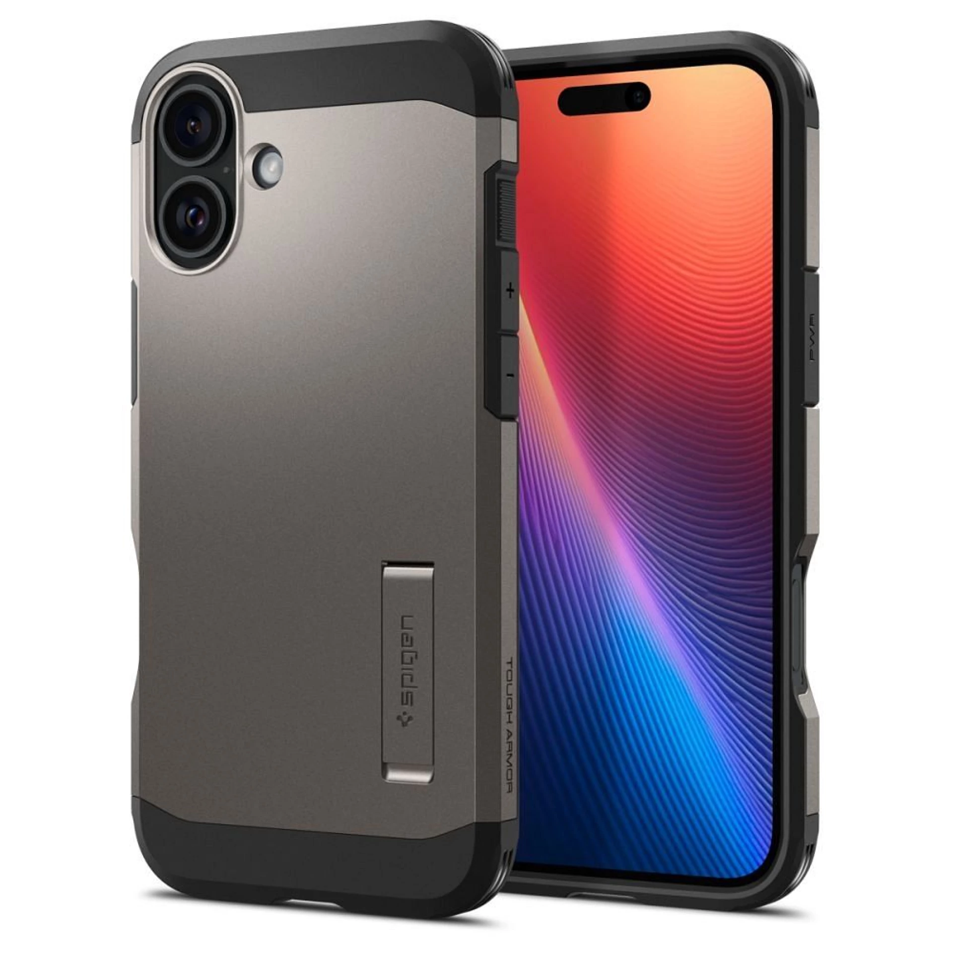 Maska SPIGEN Tough Armor komp.sa MagSafe za iPhone 16 gunmetal