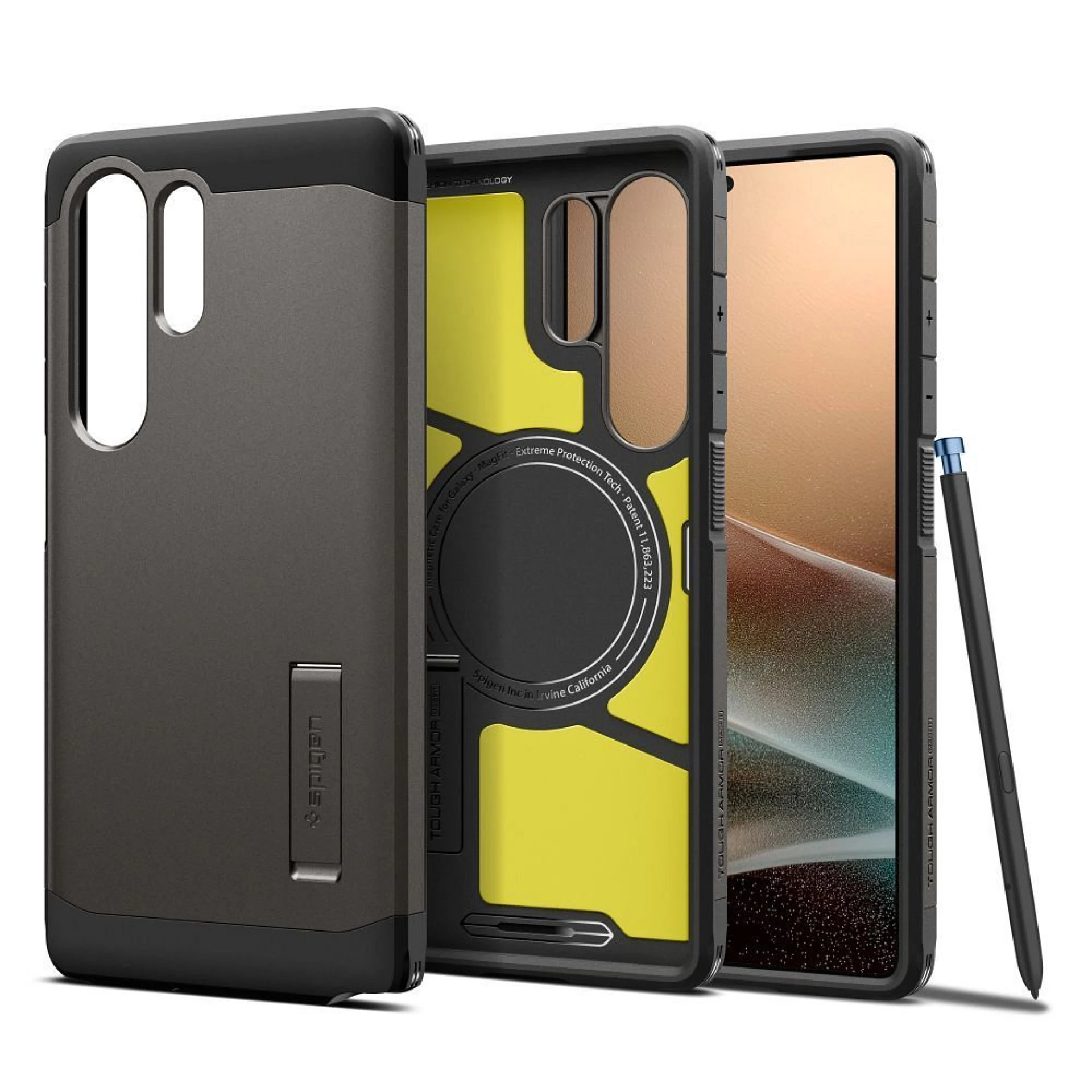 Maska SPIGEN Tough Armor komp.sa MagSafe za Samsung S25 Ultra gunmetal
