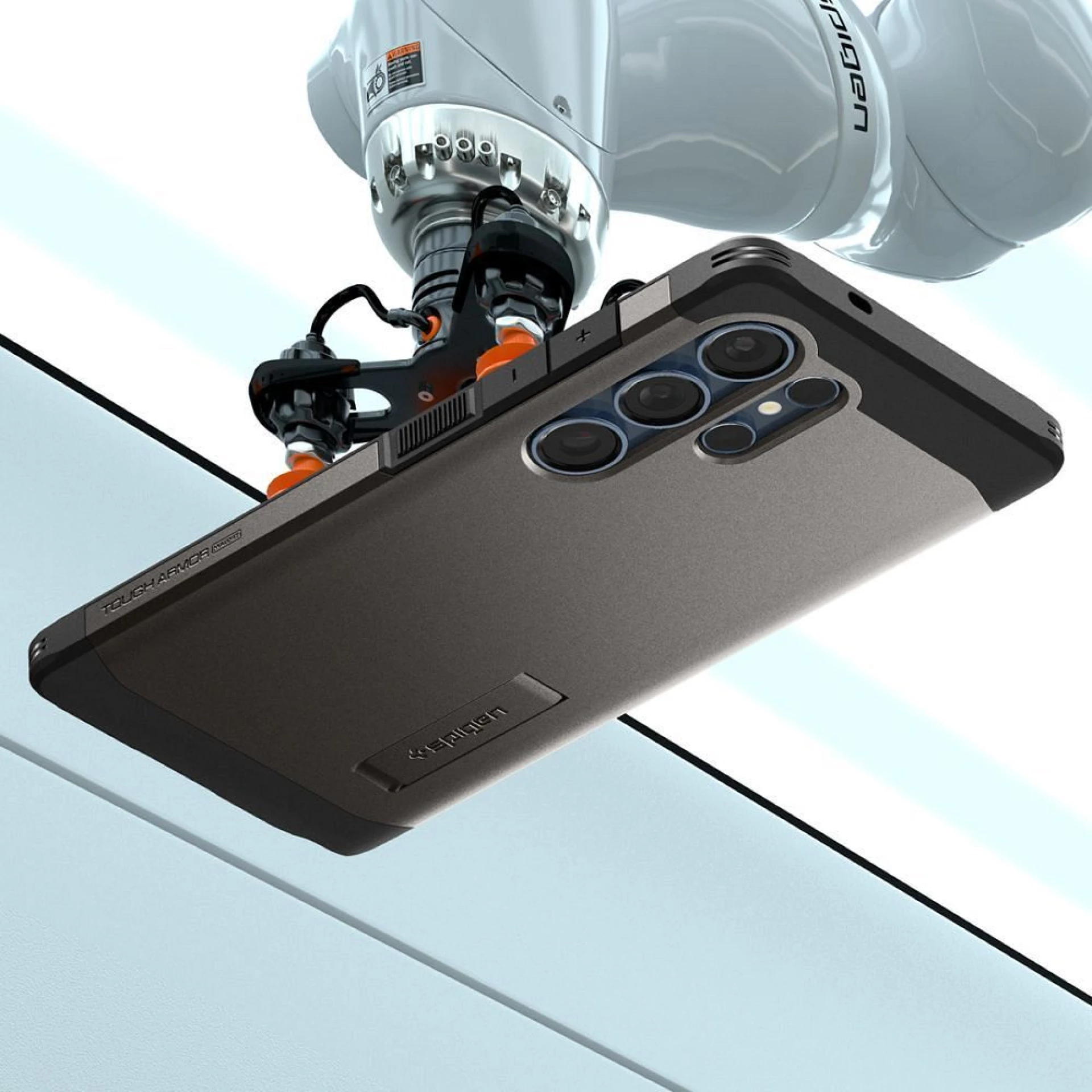 Maska SPIGEN Tough Armor komp.sa MagSafe za Samsung S25 Ultra gunmetal