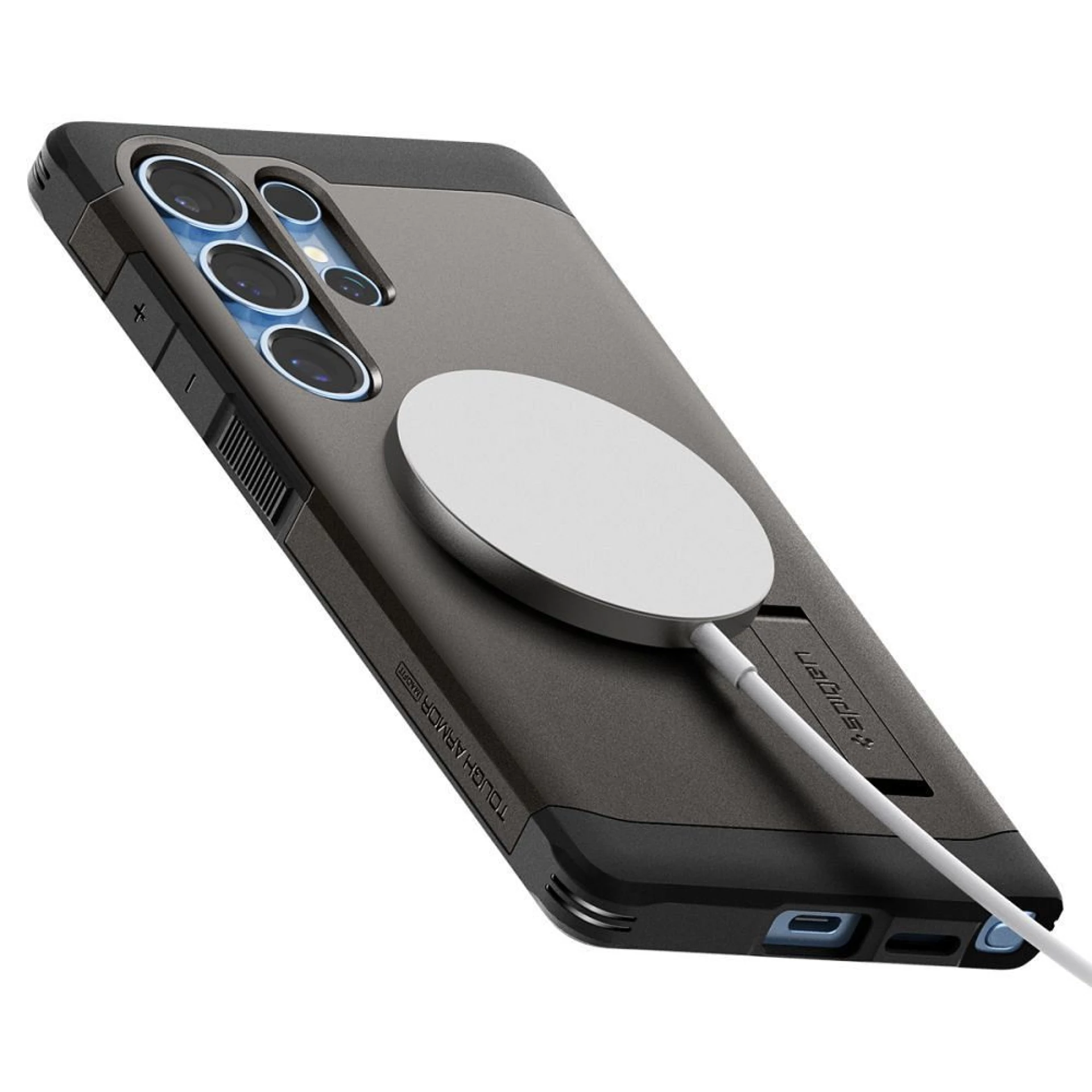 Maska SPIGEN Tough Armor komp.sa MagSafe za Samsung S25 Ultra gunmetal