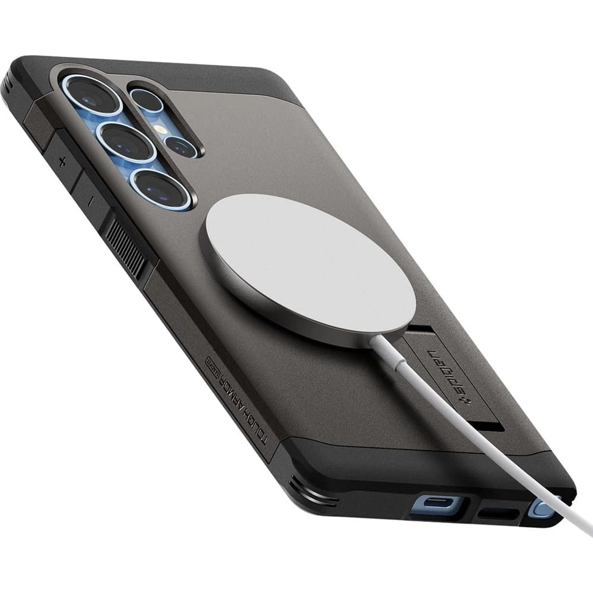 Maska SPIGEN Tough Armor komp.sa MagSafe za Samsung S25 Ultra gunmetal