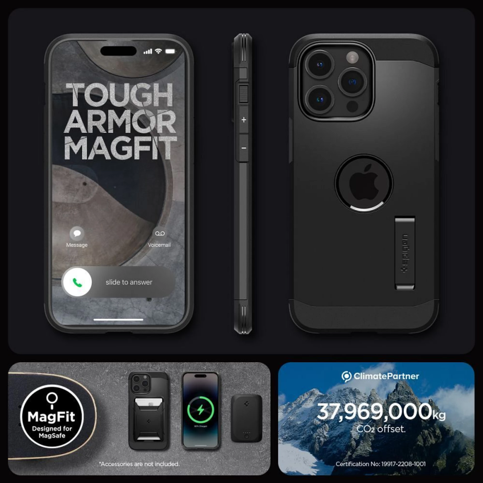 Maska SPIGEN Tough Armor MAG kompatibilna sa MagSafe za IPHONE 15 PRO MAX