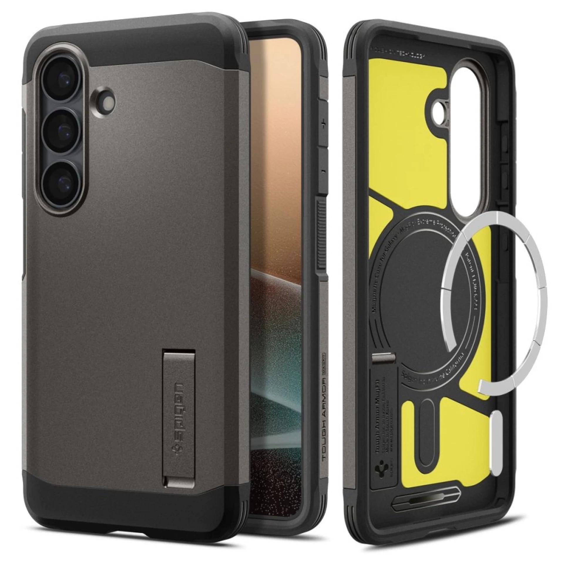 Maska Spigen Tough Armor MagSafe za Samsung S26+ siva