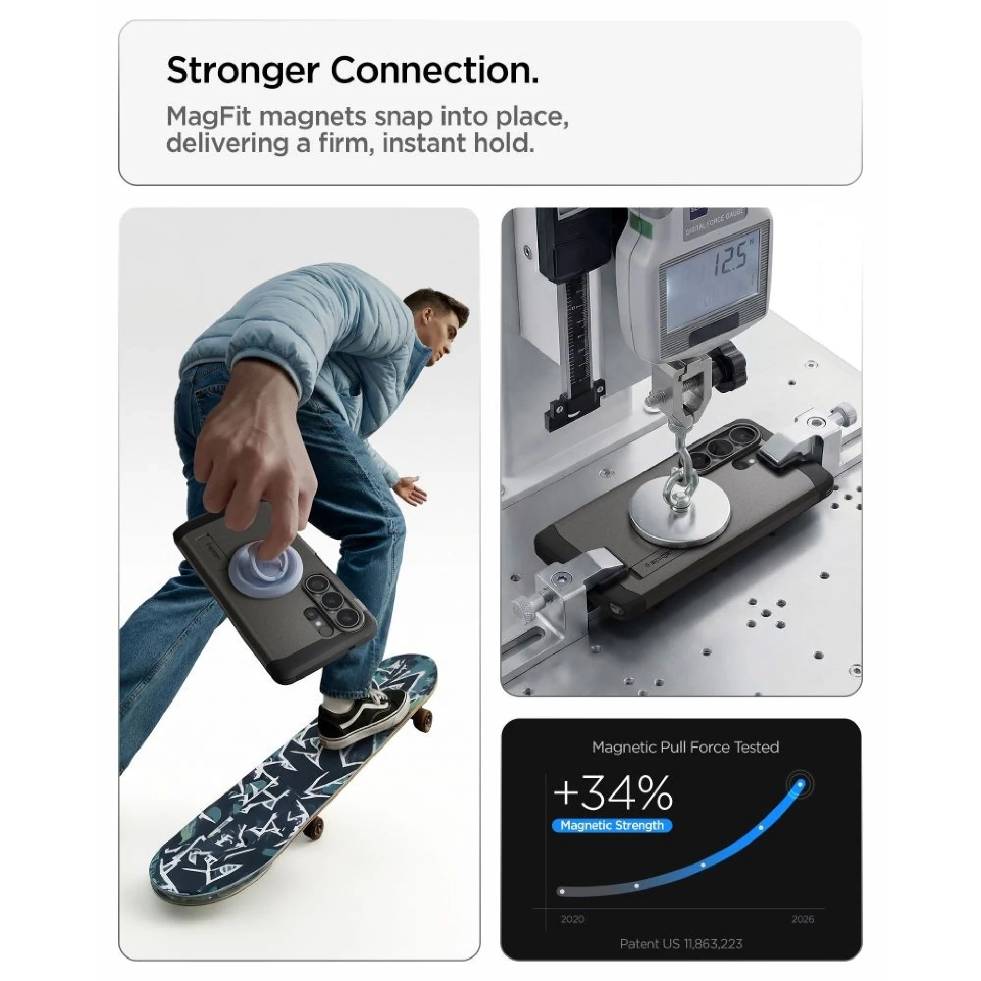Maska Spigen Tough Armor MagSafe za Samsung S26 Ultra siva