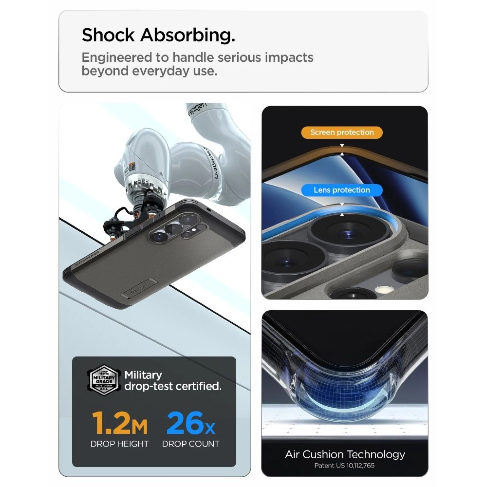 Maska Spigen Tough Armor MagSafe za Samsung S26 Ultra siva
