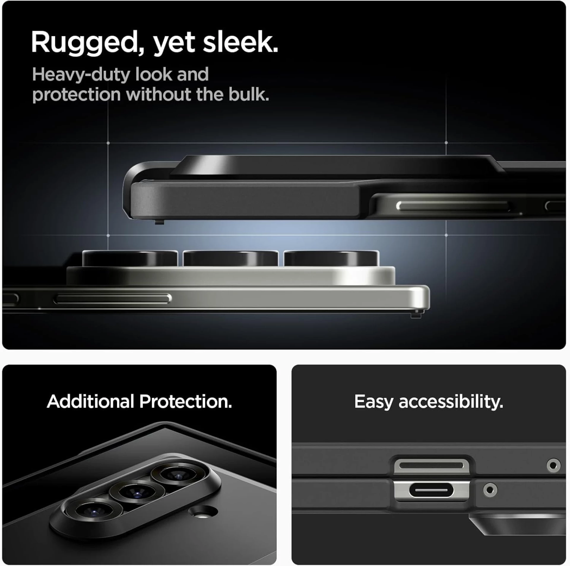 Maska SPIGEN Tough Armor Pro Mag Fit za Samsung Z Fold7 crna