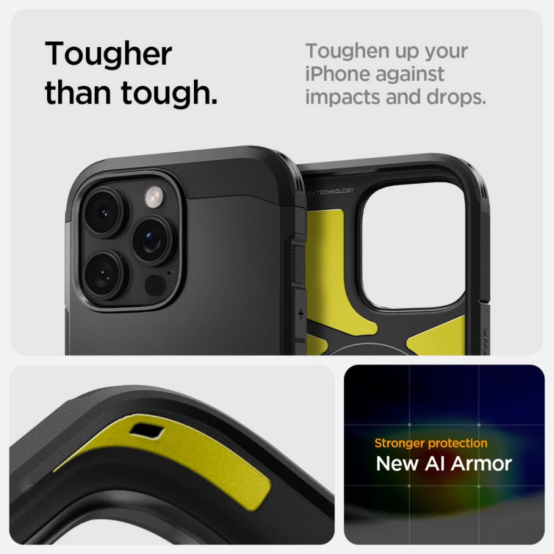 Maska Spigen Tough Armor "T" MagSafe za iPhone 16 Pro Max crna