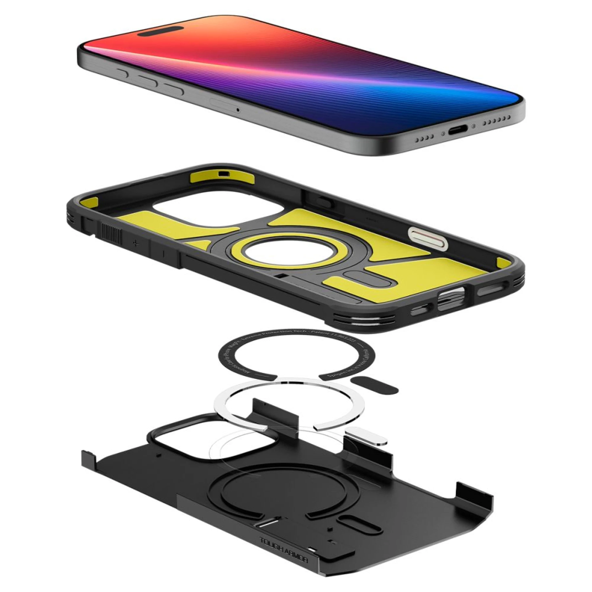 Maska Spigen Tough Armor "T" MagSafe za iPhone 16 Pro Max crna