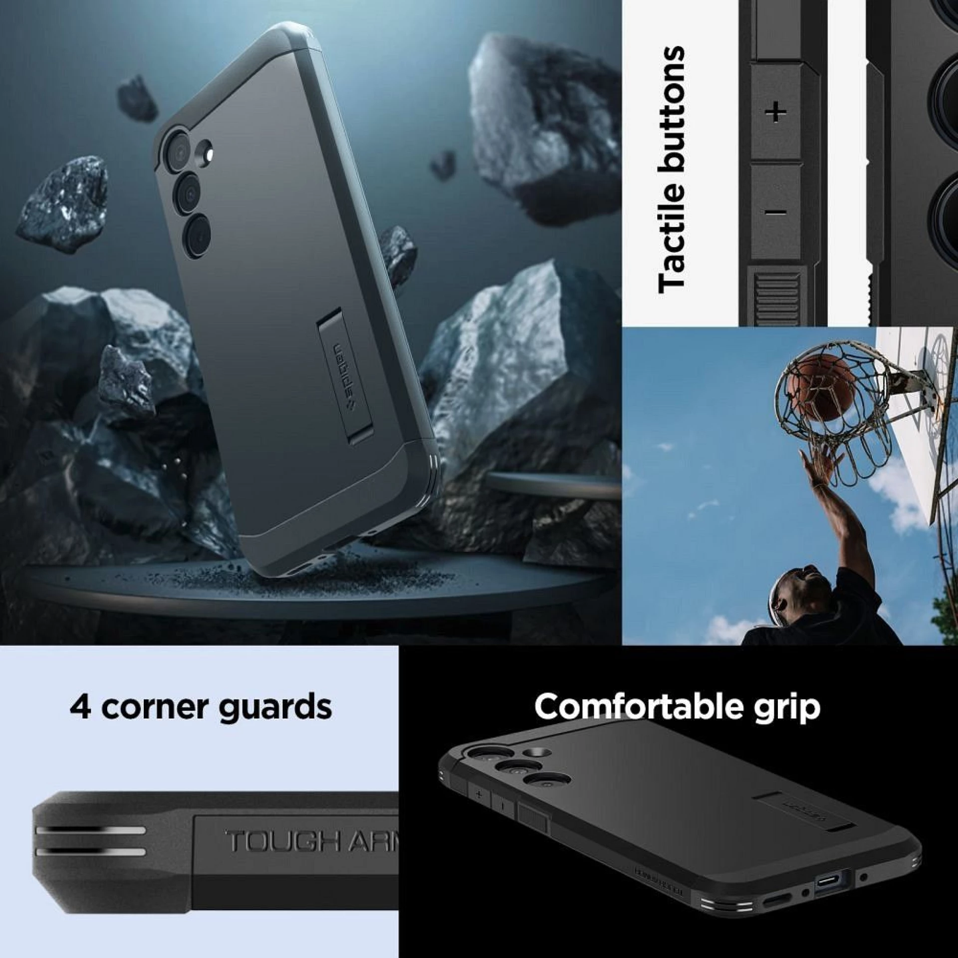 Maska SPIGEN Tough Armor za SAMSUNG A35 5G black