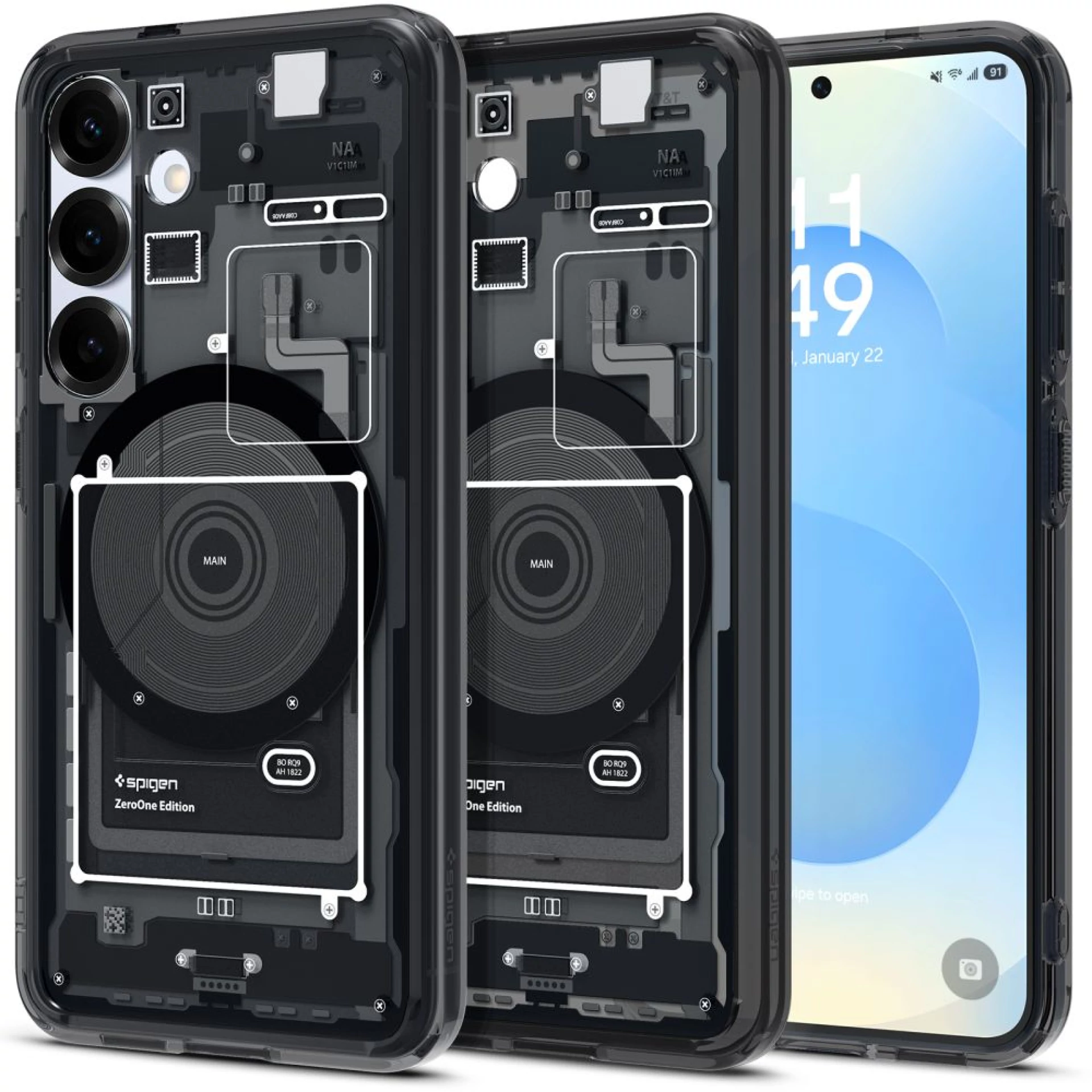 Maska SPIGEN Ultra Hybrid Mag Case za Samsung S25 Zero One crna