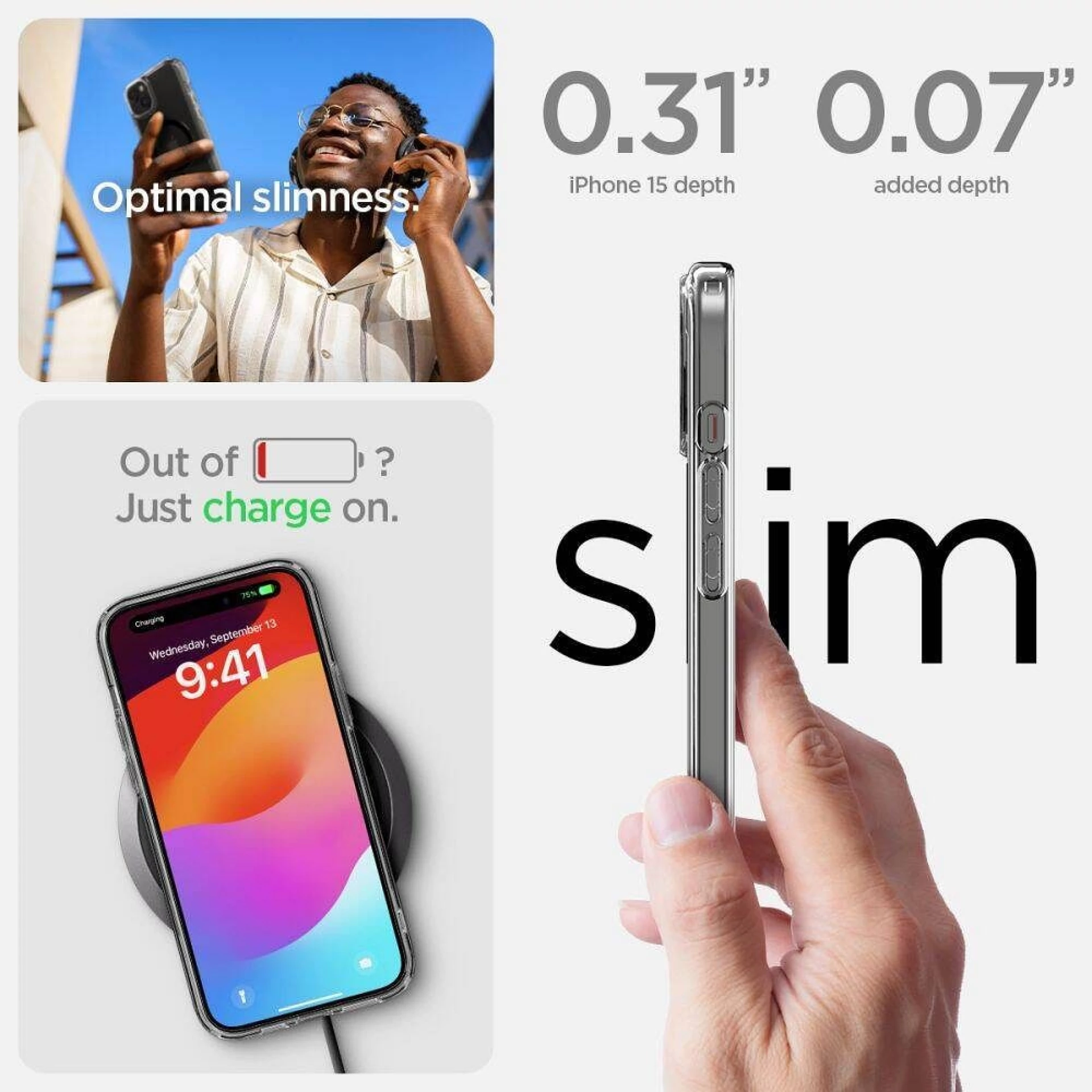 Maska SPIGEN Ultra Hybrid MAG komp.sa MagSafe za iPhone 16 crna