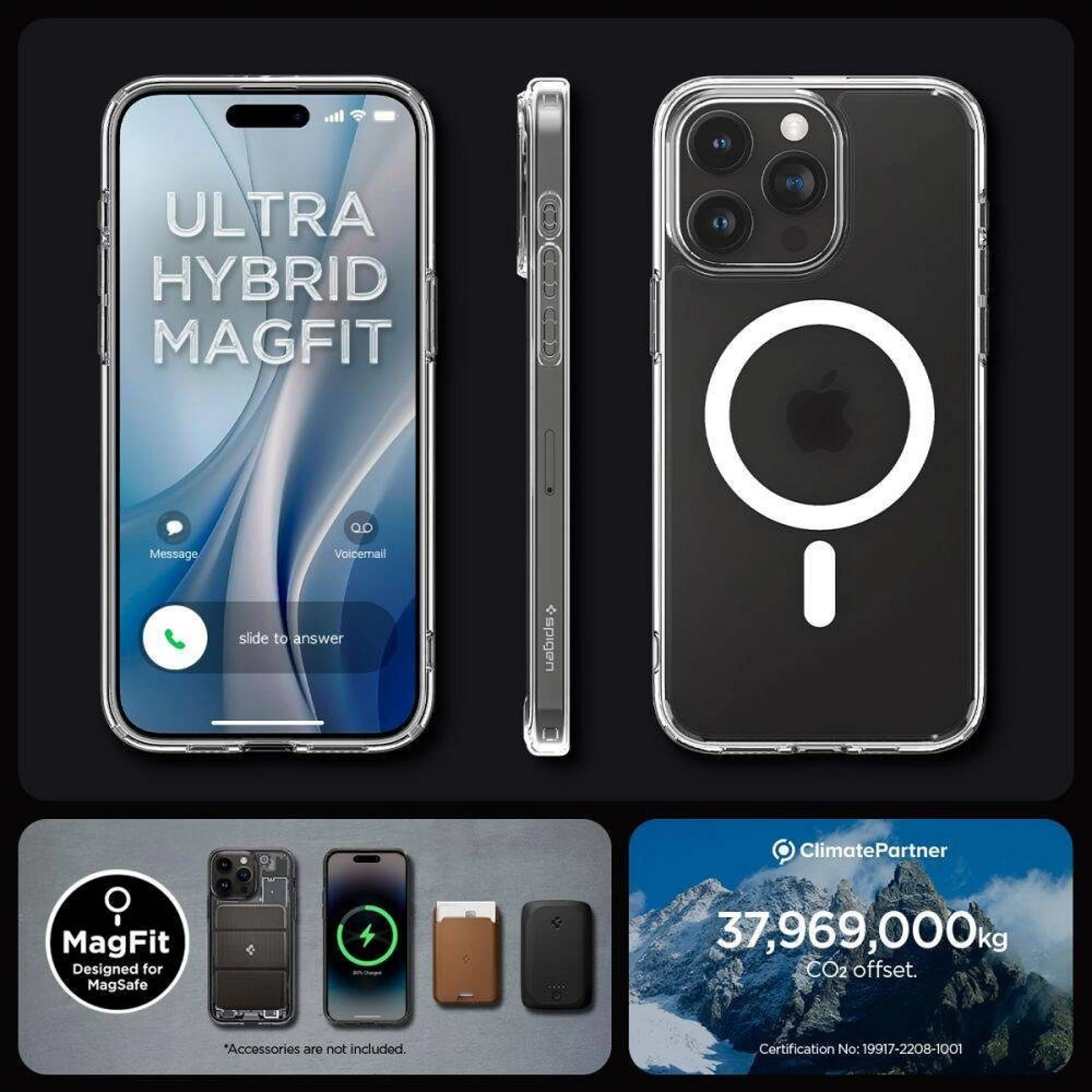 Maska SPIGEN Ultra Hybrid MAG za iPhone 16 Pro clear