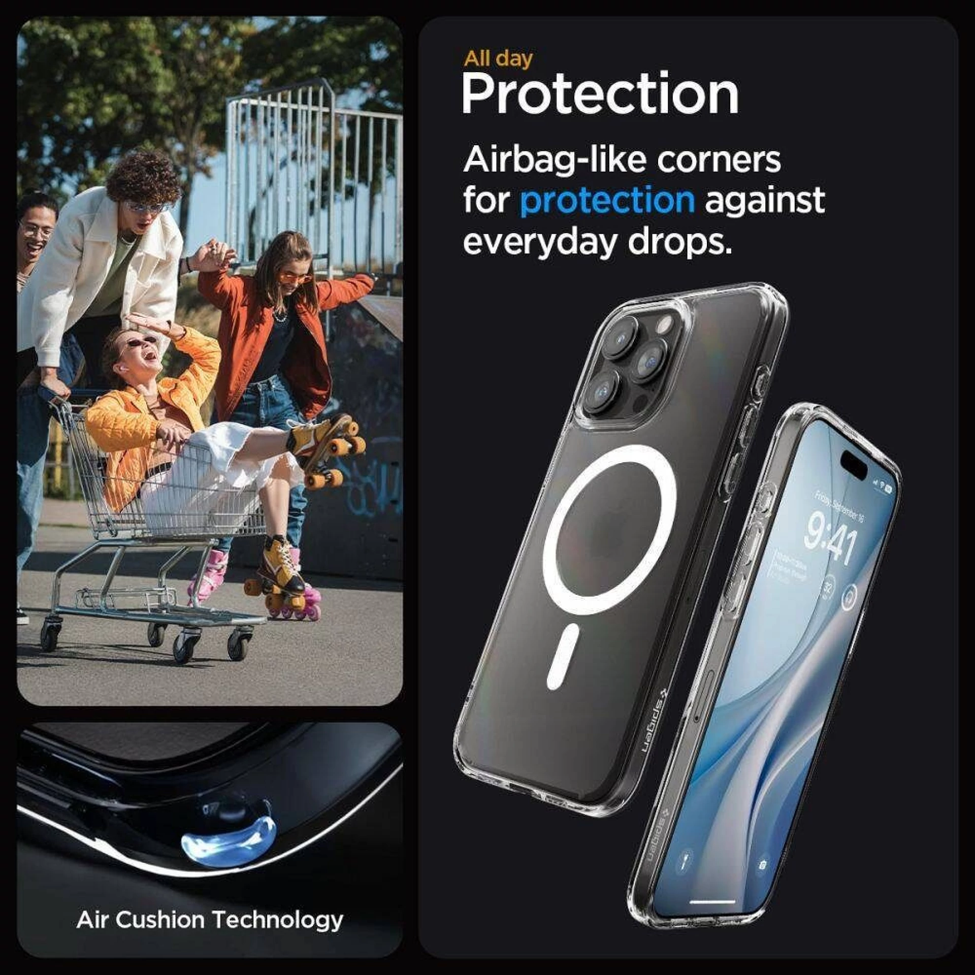 Maska SPIGEN Ultra Hybrid MAG za iPhone 16 Pro clear